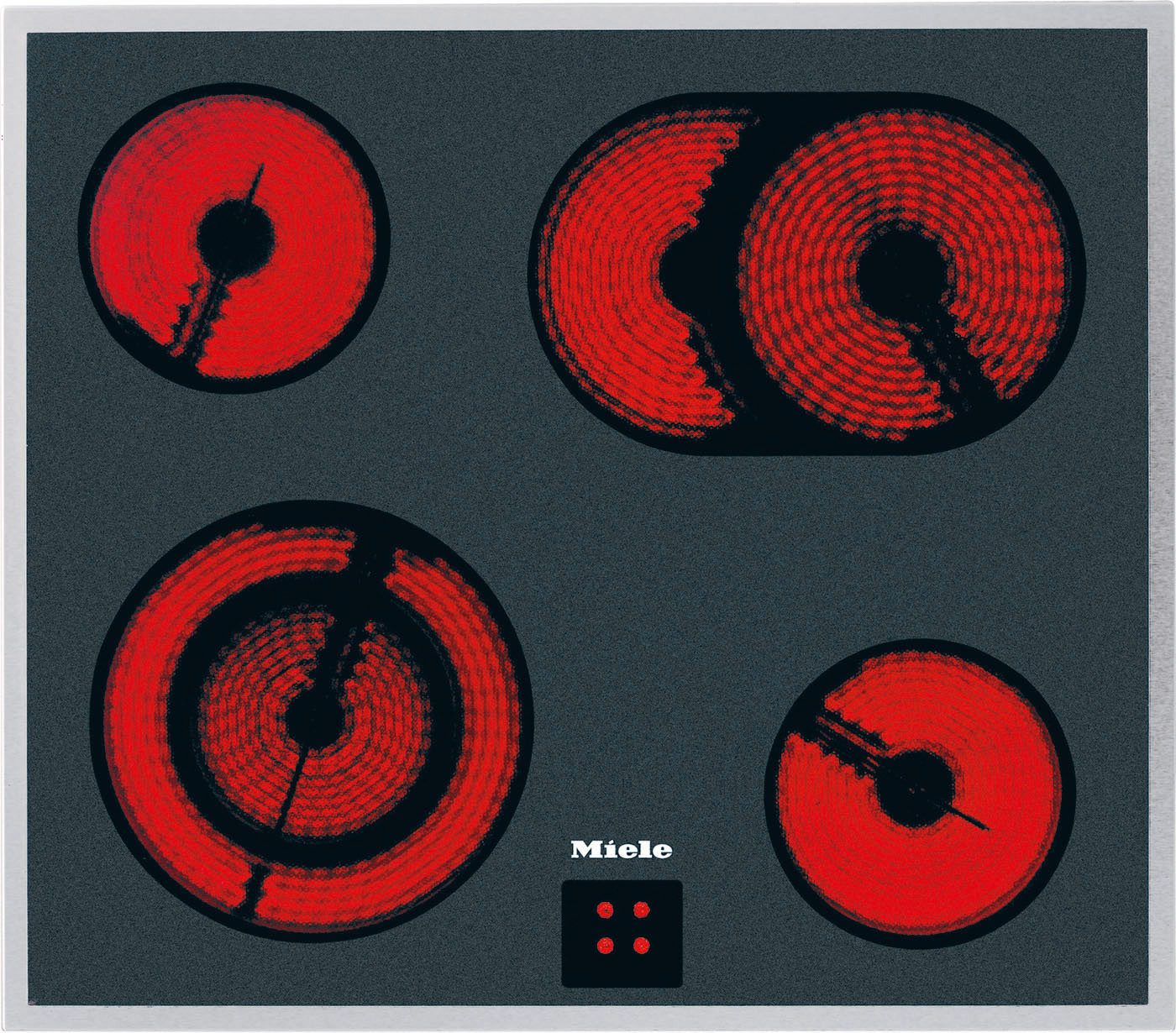 Miele Elektro-Herd-Set H 2455 E D OBSW/EDST mit KM 6003 LPT, Herd-Set - Kombination aus Herd und flexibel nutzbarem Kochfeld