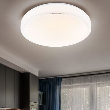 Globo LED Deckenleuchte, LED-Leuchtmittel fest verbaut, Deckenleuchte dimmbar LED Wohnzimmerleuchte Decke Deckenlampe Modern