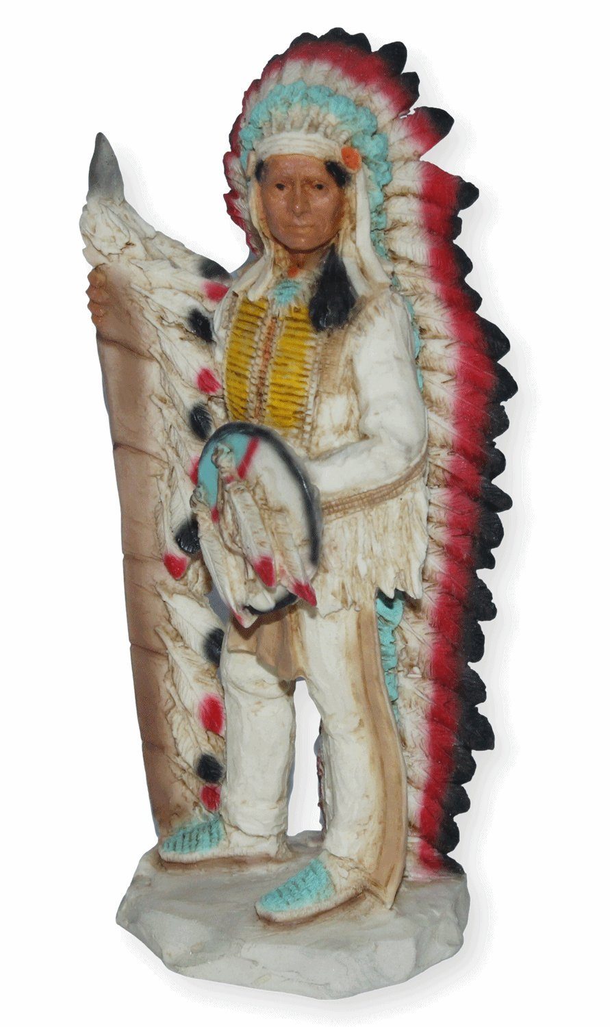 Castagna Dekofigur Native American Deko Figur Häuptling Red Cloud H 17 cm Castagna | Dekofiguren