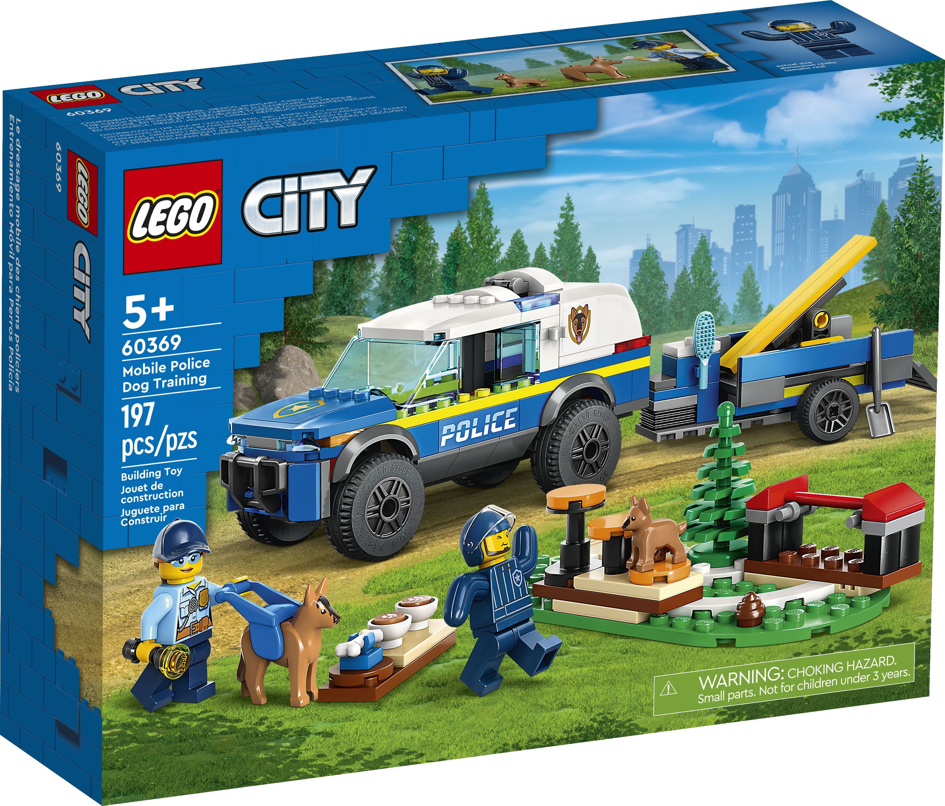 LEGO® LEGO® City 60369 Mobiles Polizeihunde-Training Spielbausteine
