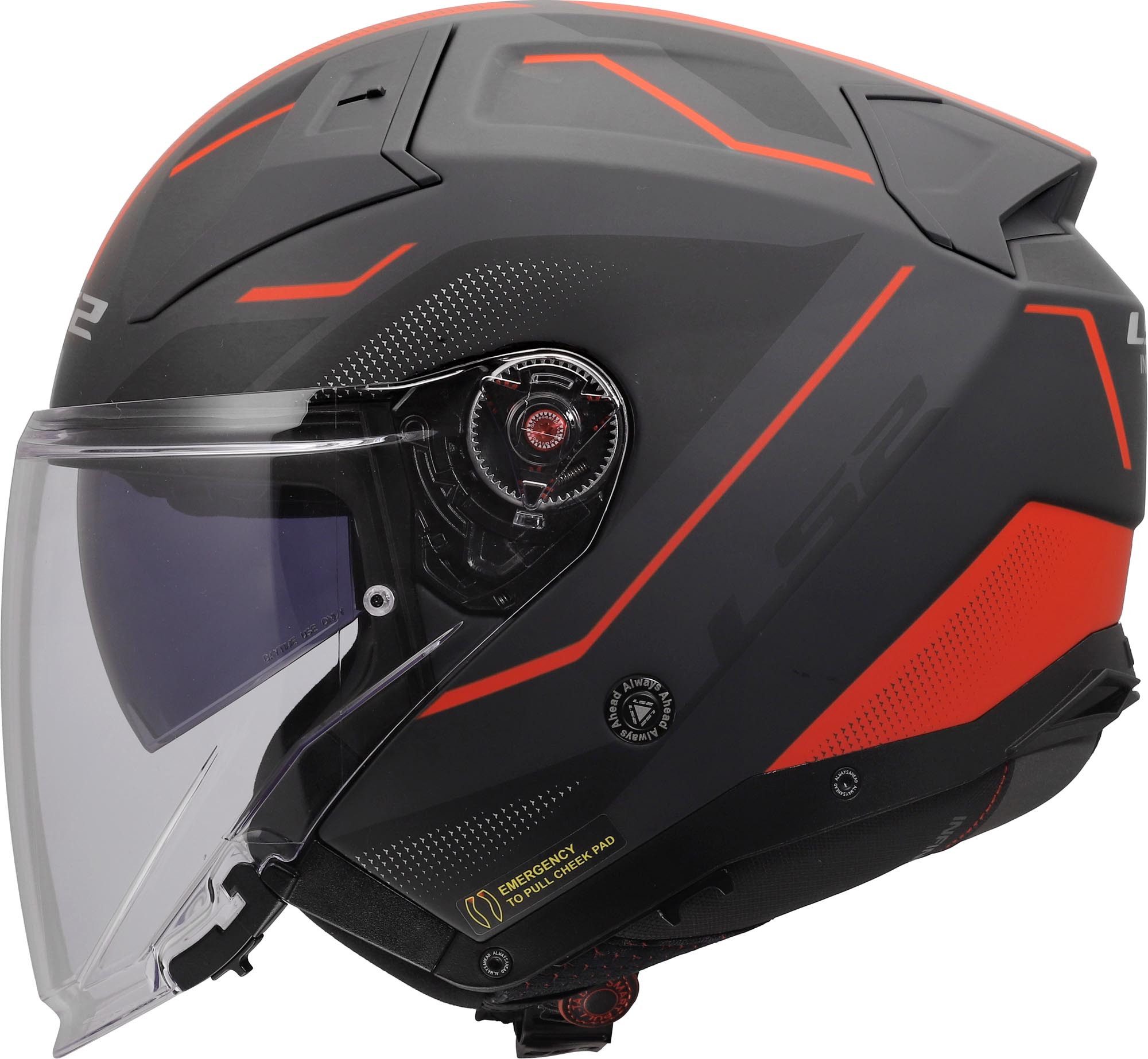 LS2 Motorradhelm OF603 Infinity II Veyron Jethelm, Atmungsaktiv