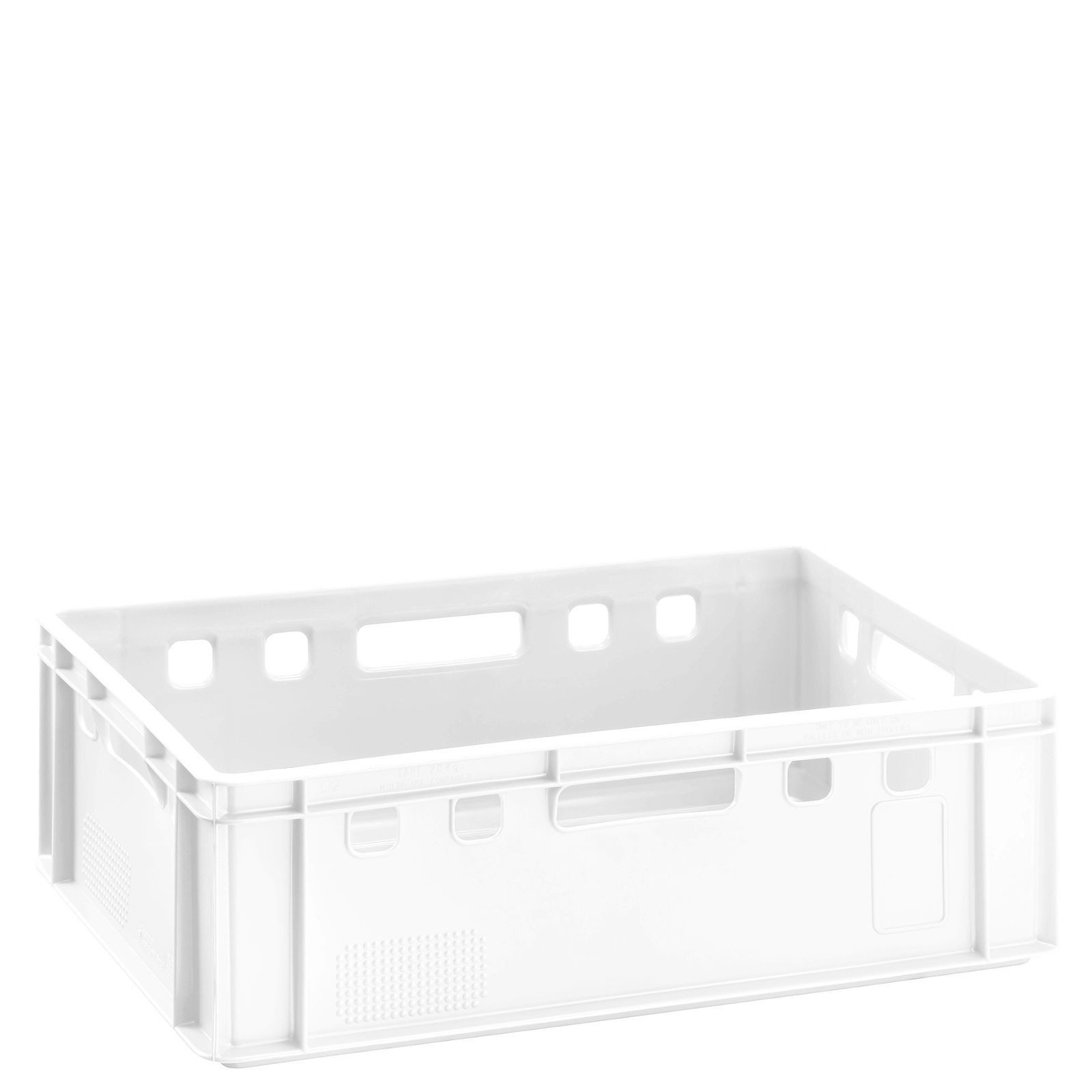 BURI Transportbehälter Fleischkiste E2 weiß Lagerkiste Eurobox lebensmittelecht stapelbar, (1-St)