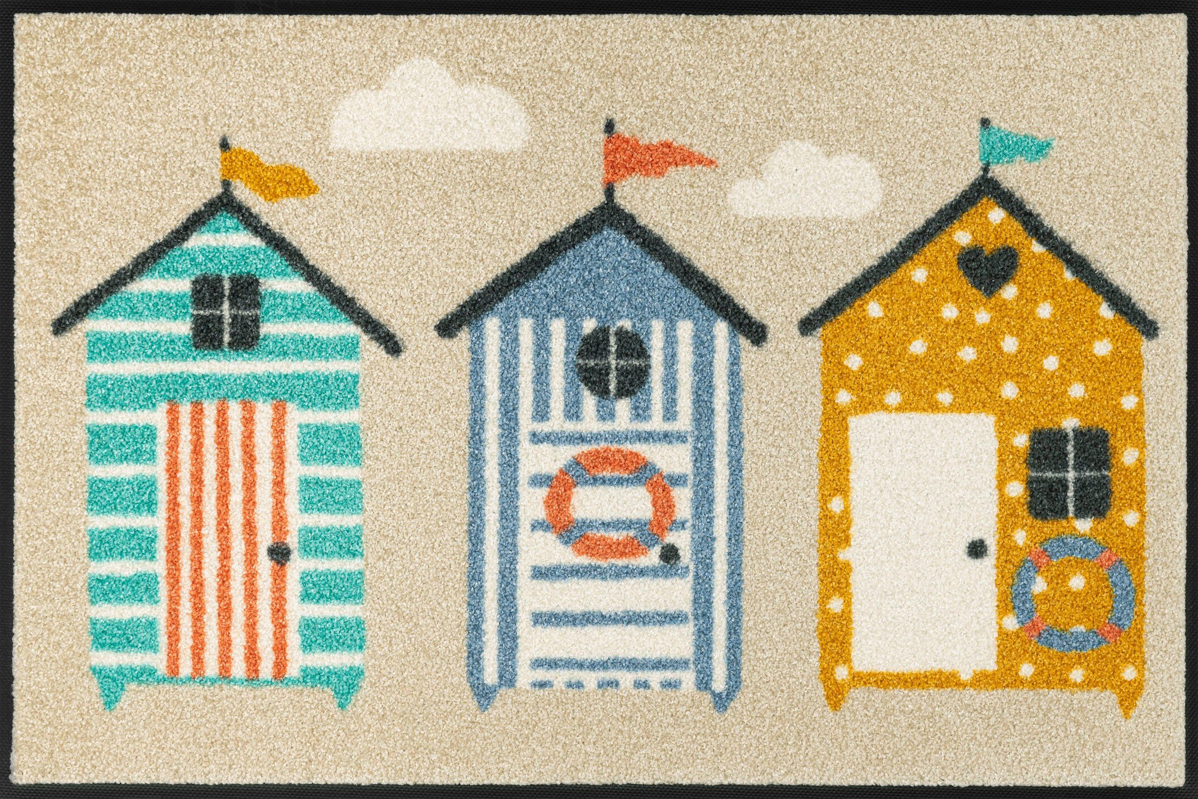 wash+dry by Kleen-Tex Fußmatte Beachhut, rechteckig