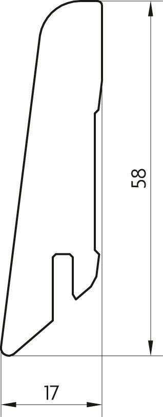EGGER Sockelleiste »L326 - Lausanne Eiche natur«, L: 240 cm, H: 6 cm-HomeTrends