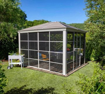 Sojag Pavillon Striano, mit 4 Seitenteilen, (Set), BxT: 362x298 cm