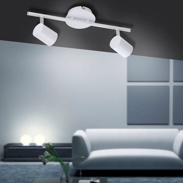 my home LED Deckenleuchte Maci, Leuchtmittel wechselbar, Warmweiß, warmweißes LED-Licht, dreh- und schwenkbare Spots Deckenspot