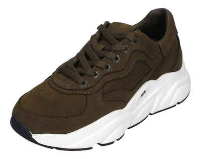 HUB ROCK N42 Oiled Nubuck Sneaker Dark Moss