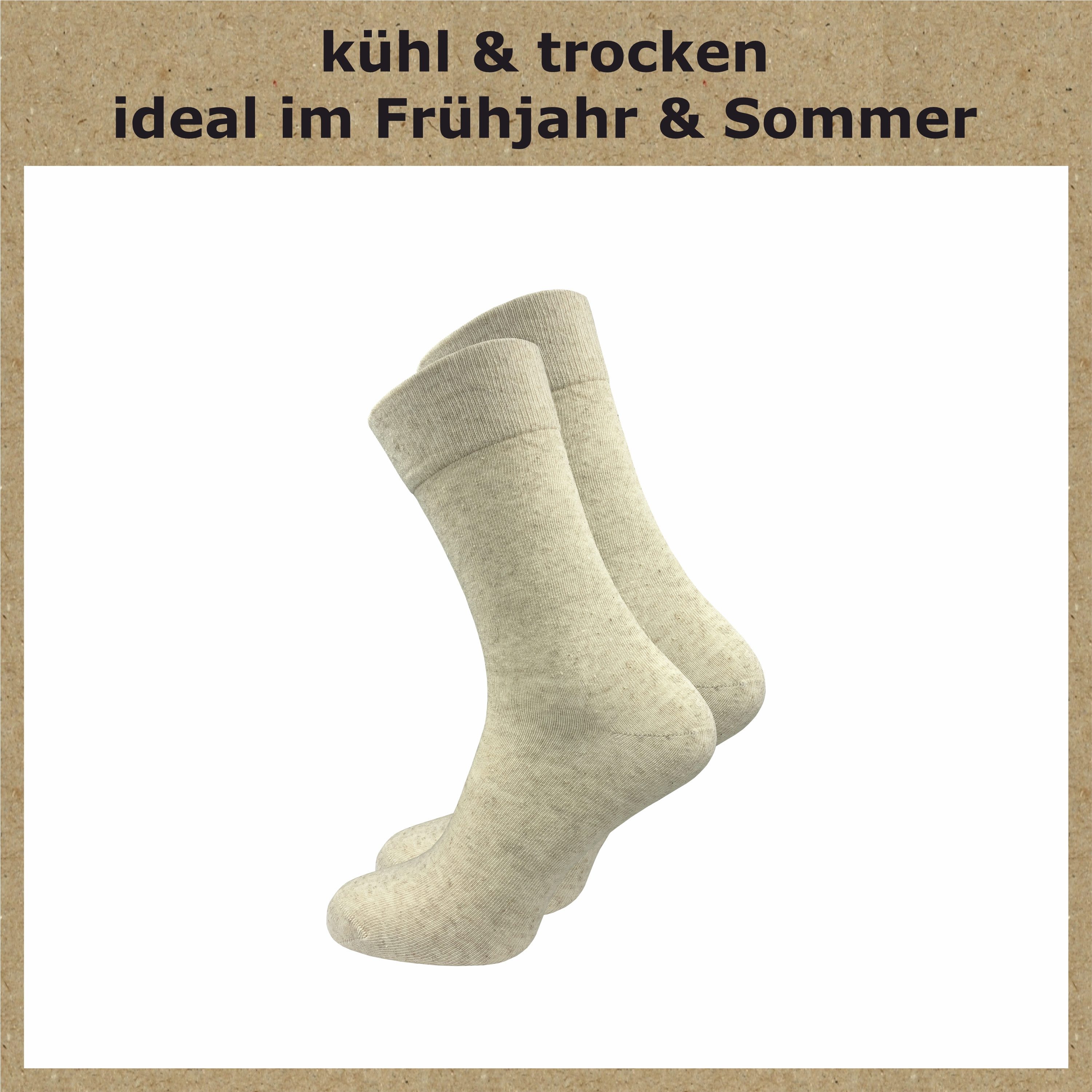 GAWILO Socken aus Leinen für Herren - ideale Socken für den Sommer (6 Paar) günstig online kaufen