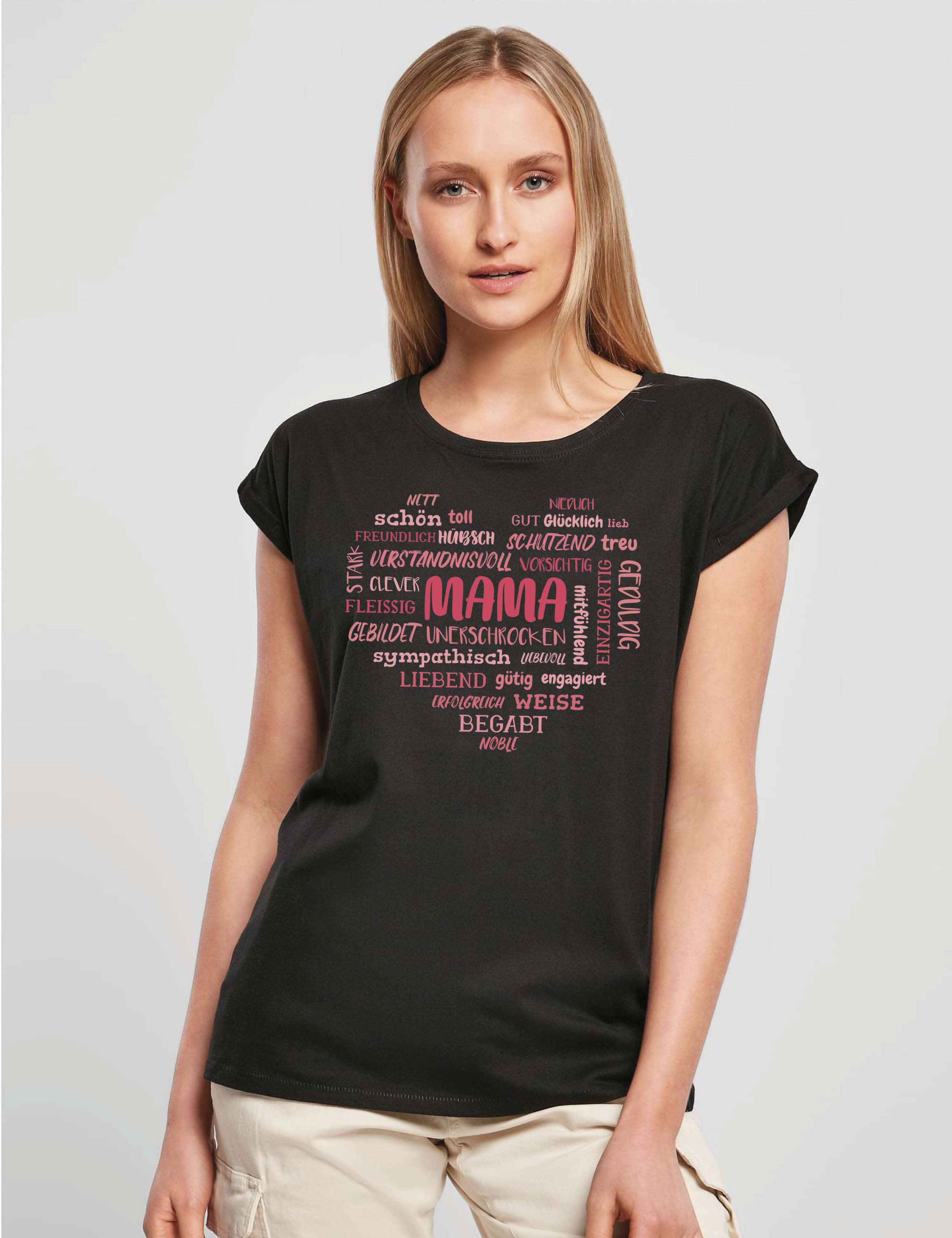 Youth Designz Print-Shirt Mama Herz Damen T-Shirt Statement Geschenk für Fr günstig online kaufen