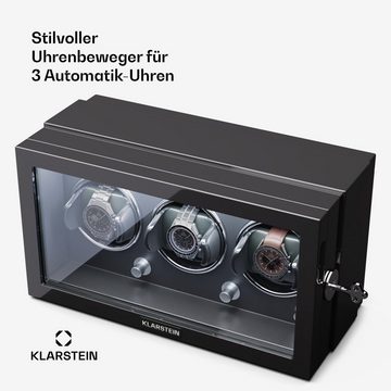 Klarstein Uhrenbeweger Sarthe 3, (Set, Set), Uhrenboxen Uhrenkasten Uhrenbeweger 3 Uhr