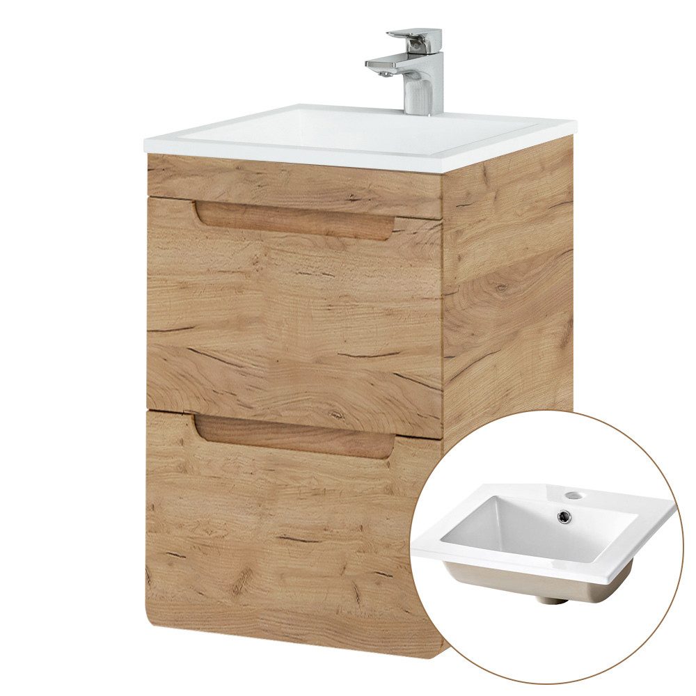 Lomadox Waschtisch LUTON-56-CRAFT, 40 cm mit günstig online kaufen