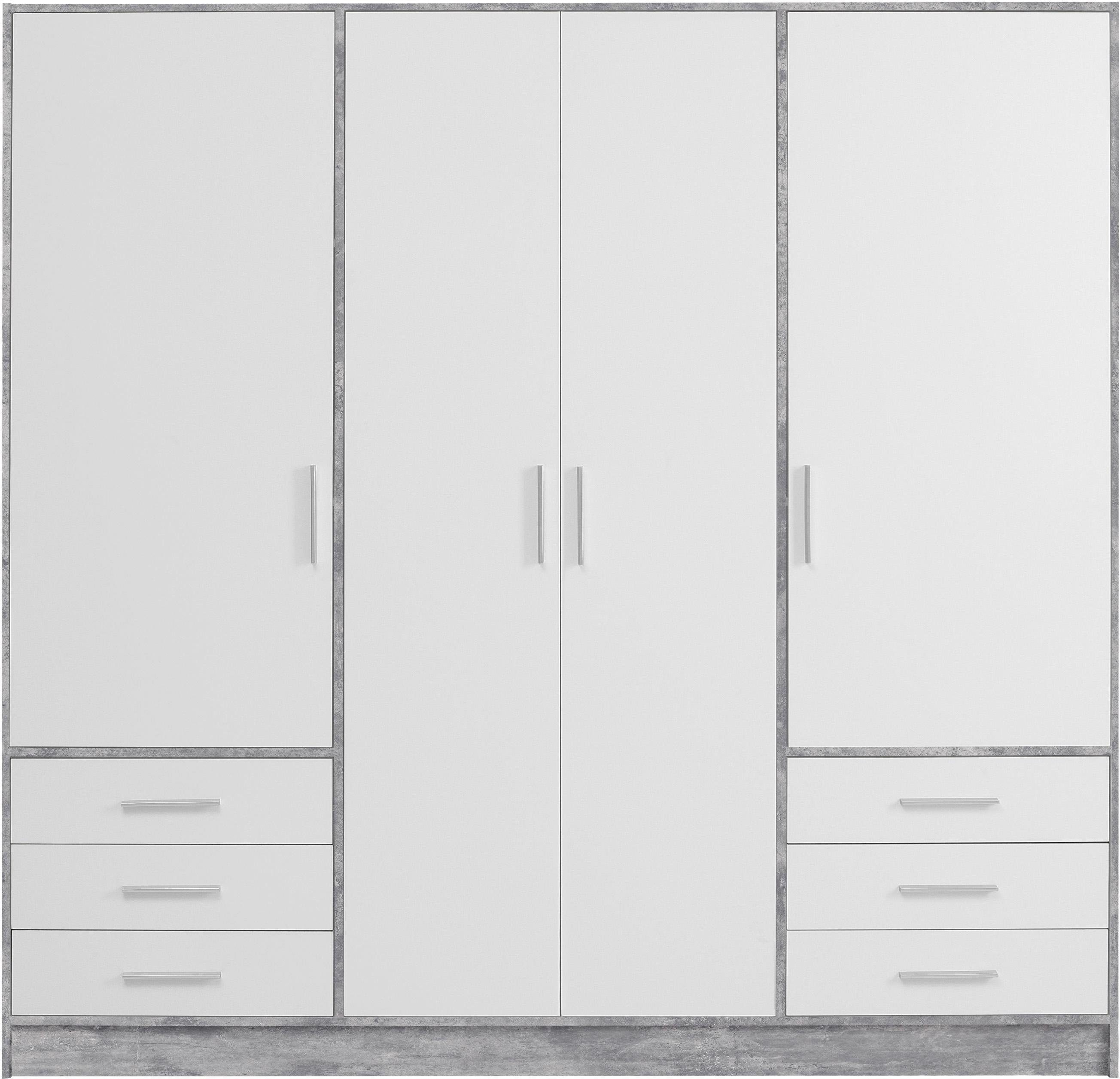 FORTE Kleiderschrank "Jupiter, Made in Europe, mit Schubladen", (Maße (T/H) günstig online kaufen
