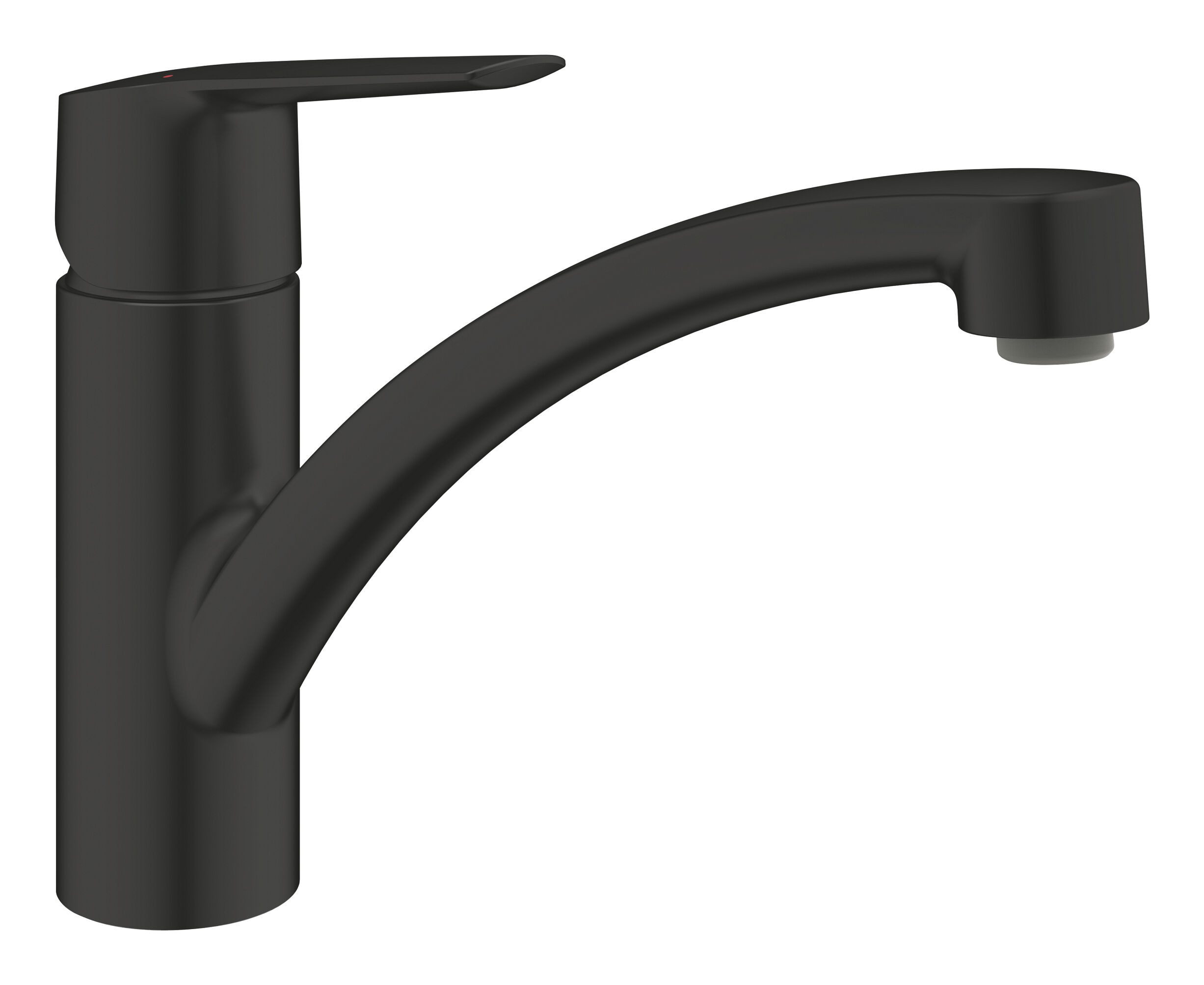 Grohe Küchenarmatur Start Einhand-Spültischbatterie mit flachem Auslauf - Mattschwarz