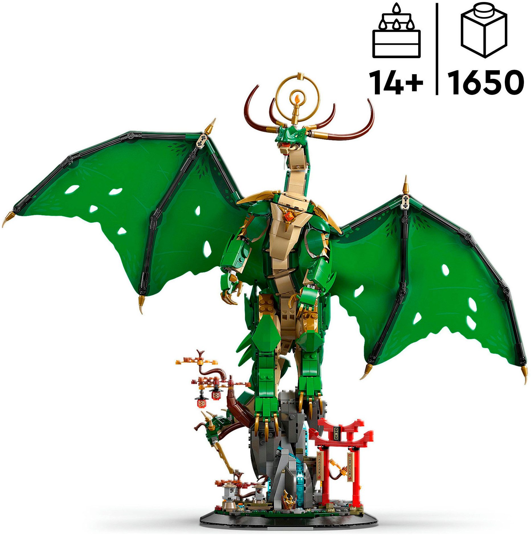 LEGO® Der Wächterdrache (71847), LEGO Ninjago Konstruktionsspielsteine, (1650 St), Made in Europe