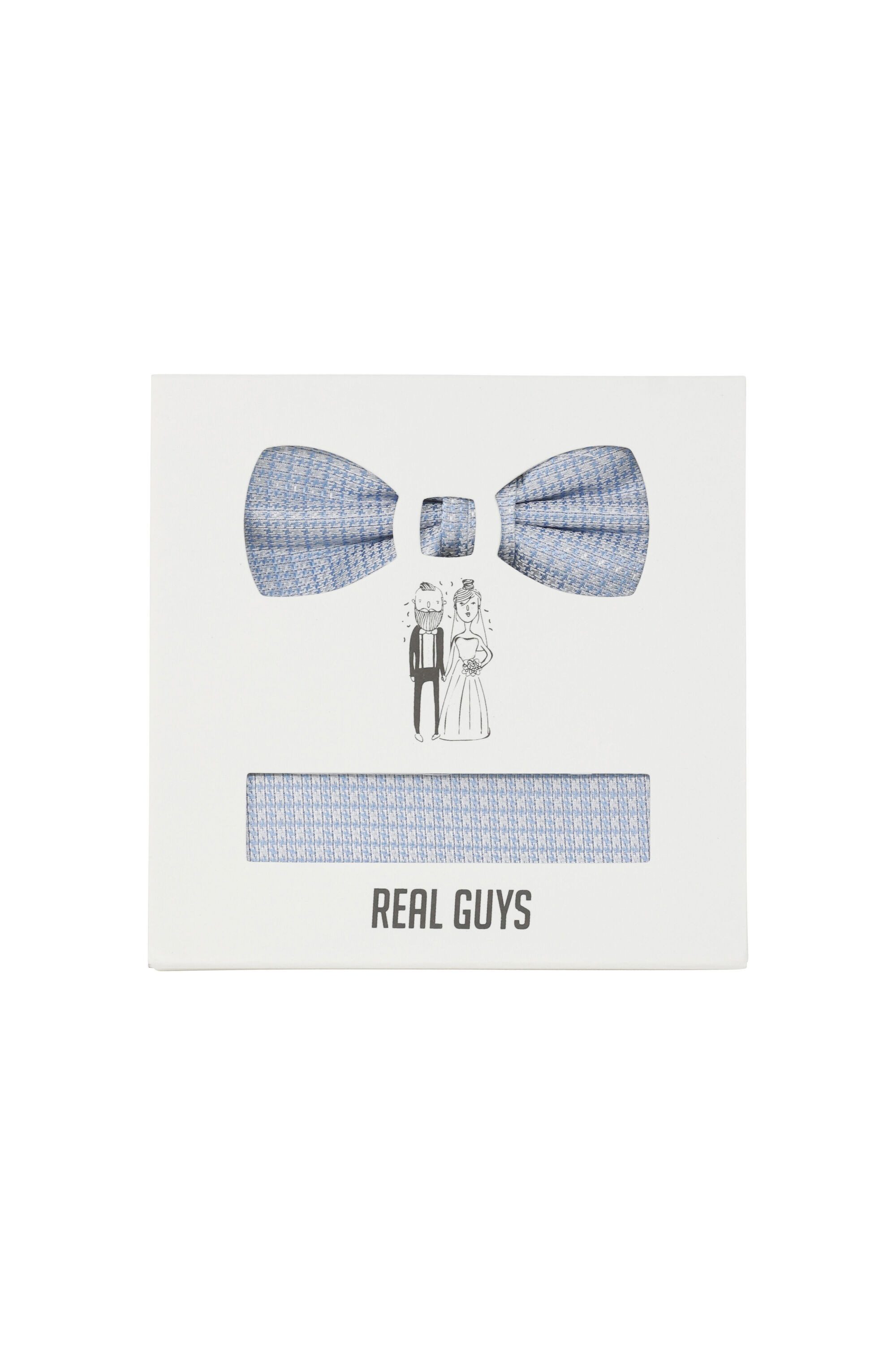 REAL GUYS by J.PLOENES Fliege (2-St) Set mit Einstecktuch aus Seide, mit tonigem Blumendesign