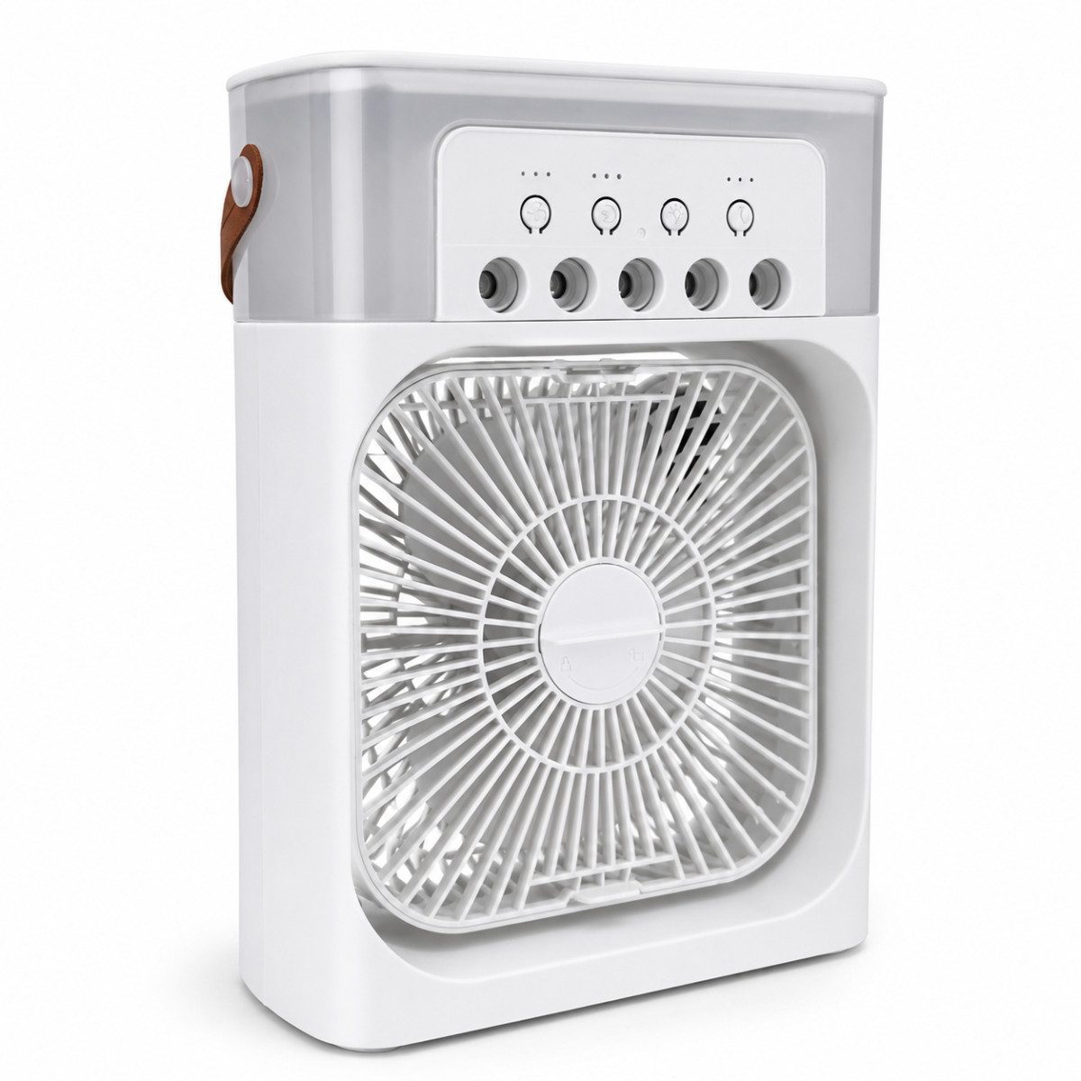 COFI 1453 Tischventilator, Ventilator mit Sprühnebel, LED-Licht und Timer
