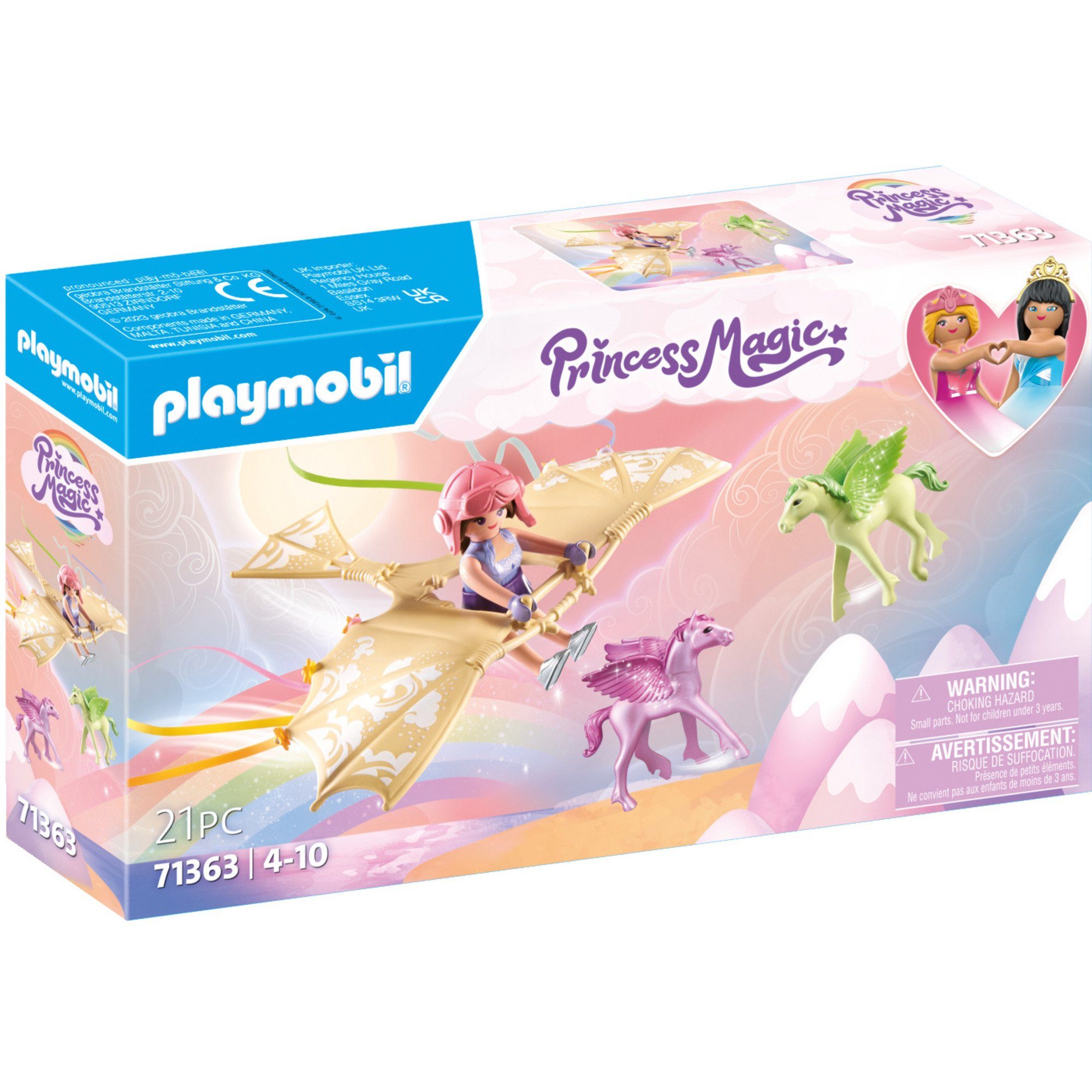 Playmobil® Konstruktionsspielsteine Princess Magic Himmlischer Ausflug mit Pegasusfohlen