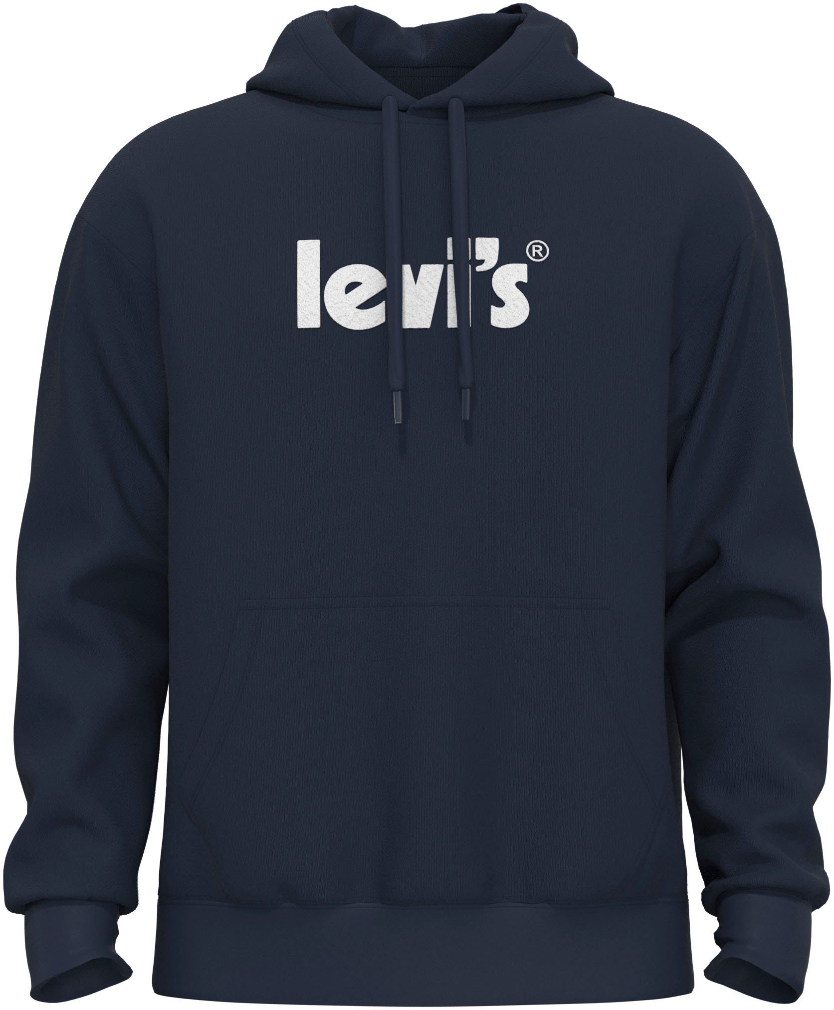 Levi's® Kapuzensweatshirt dress LE farbigem T2 Logoprint RELAXED PO mit GRAPHIC blues
