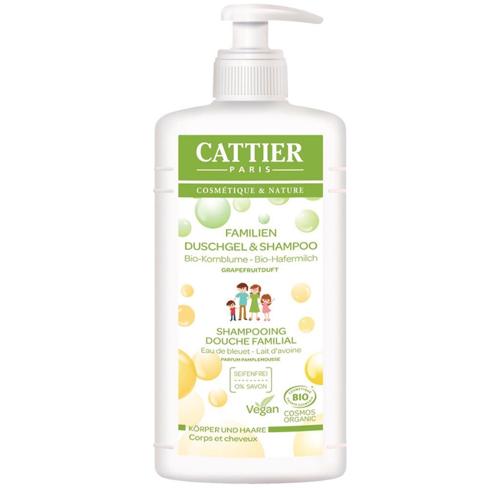 Cattier Paris Duschgel Familien Shampoo, 500 ml