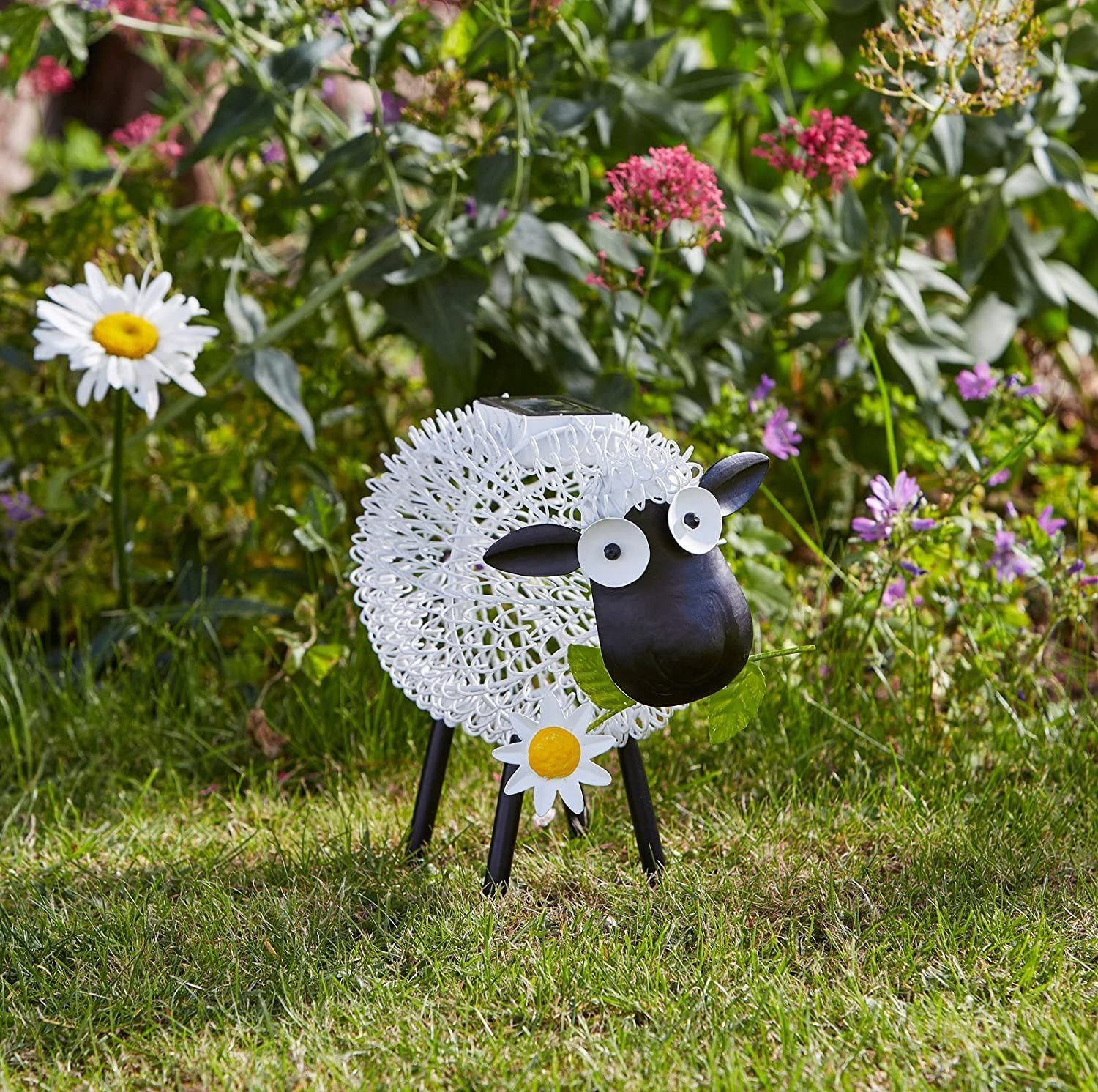 Smart Garden LED Solarleuchte Solar-Silhouette Schaf "Dolly" aus Metall, Solarleucht, Garten, LED fest integriert – Bild 3 von 5