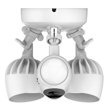 EZVIZ LC1C Intelligente Full HD Videoüberwachungskamera mit Flutlicht Überwachungskamera (Außenbereich, Innenbereich, Bewegungserkennung, Nachtsicht bis zu 25 m, Aktiver Schutz, 100 db Sirene, LED-Beleuchtung)