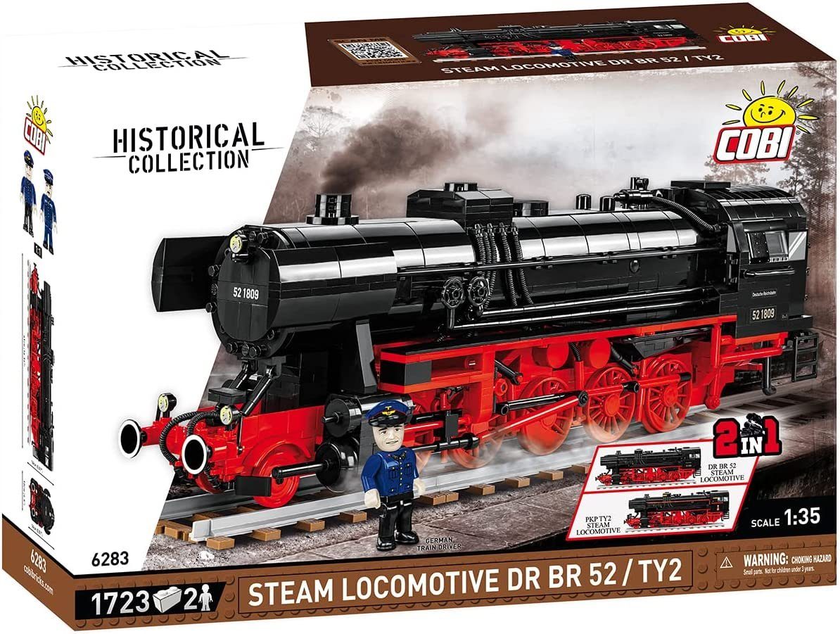 COBI Historical Collection Cobi 6283 DR BR 52/TY2 Dampflok Bausatz 1:35 Spielbausteine