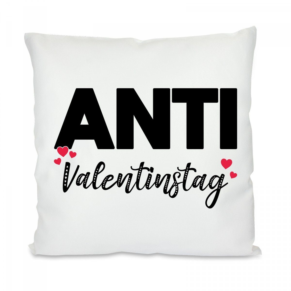 Herzbotschaft Декоративные подушки Подушки mit einseitigem Motiv Anti Valentinstag, Подушкиhülle mit Füllung