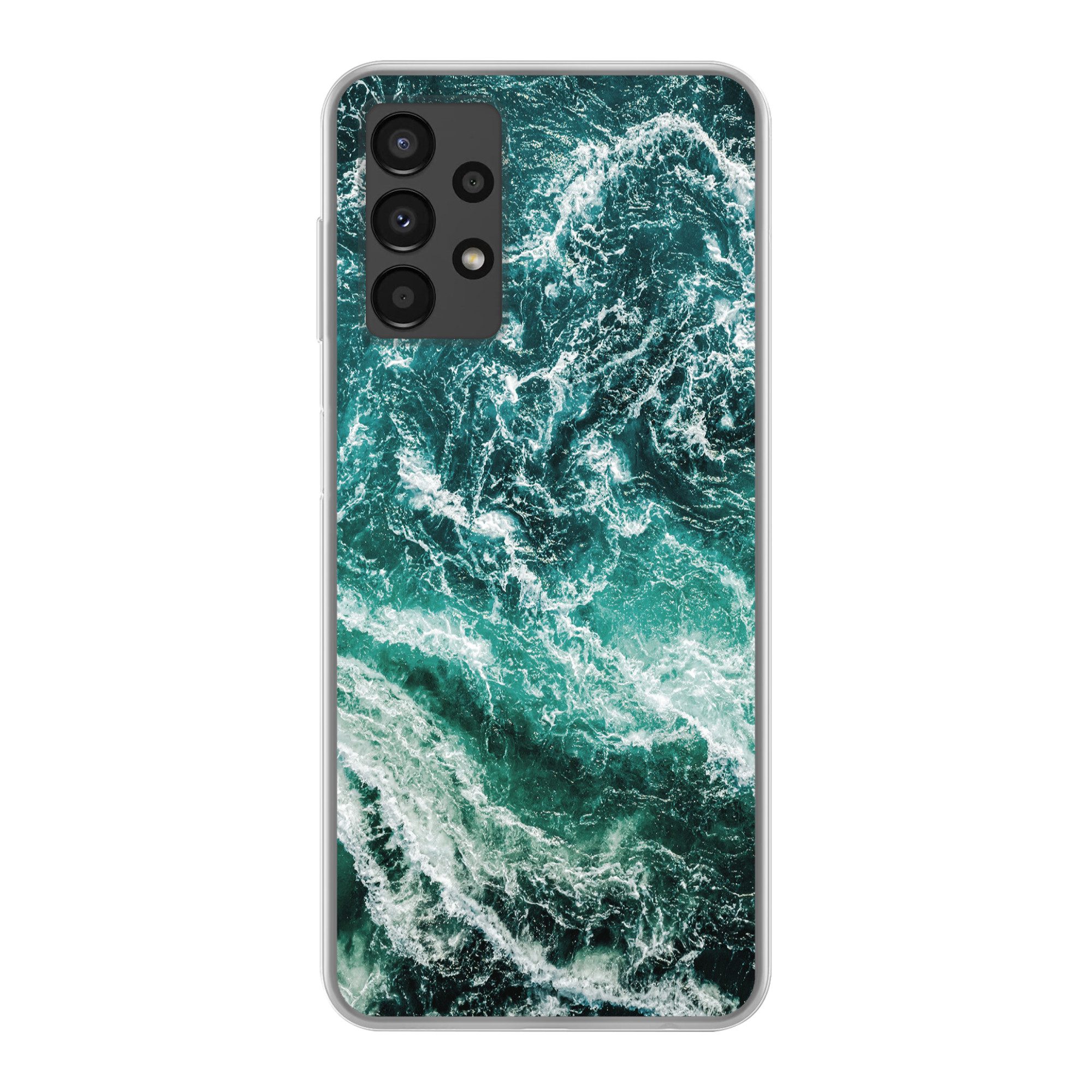 MuchoWow Handyhülle für Samsung Galaxy A13 4G Marmor - Gemustert - Natursteine, Smartphone-Bumper, Print, Handy Schutzhülle Dünn