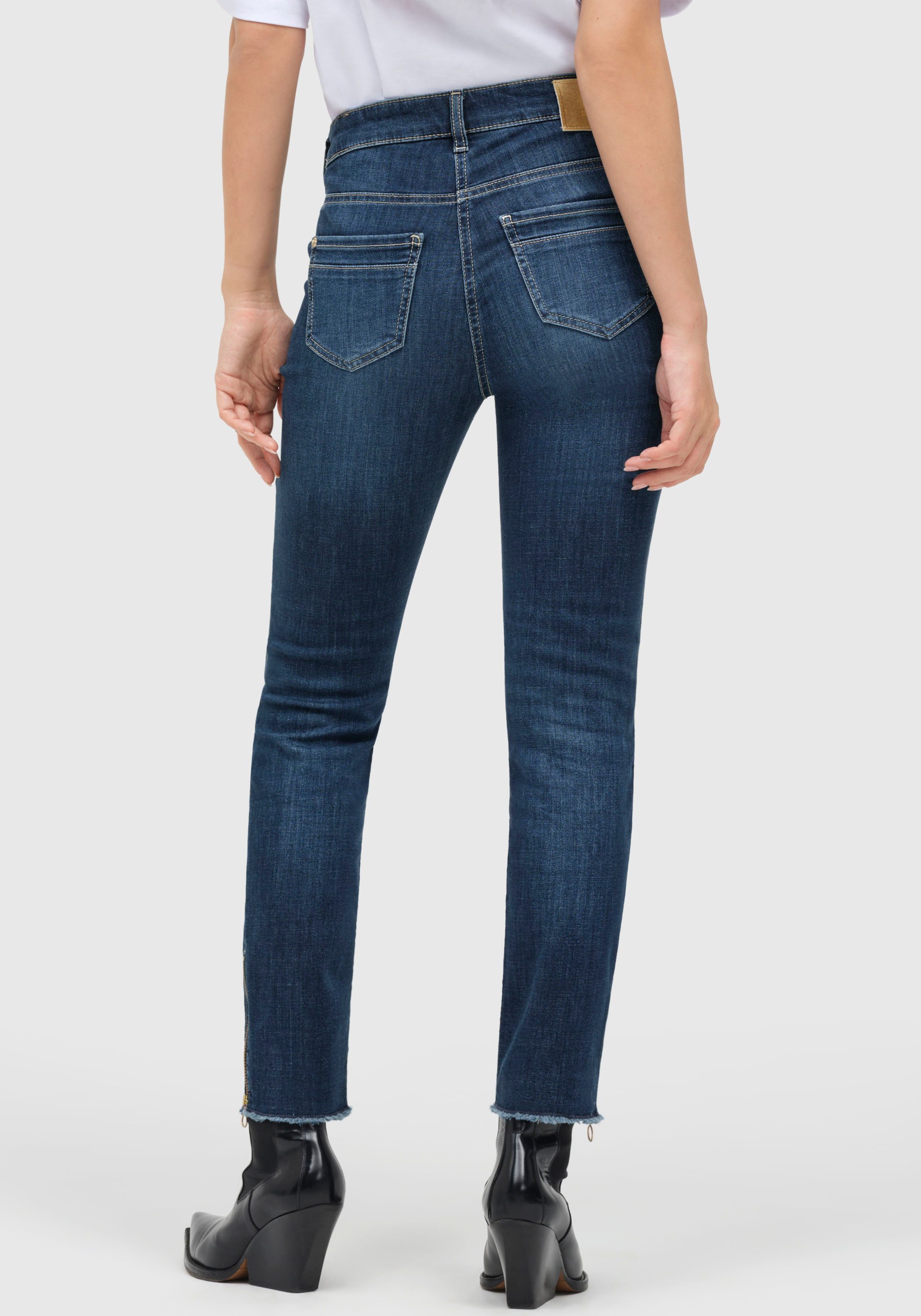 MAC Ankle-Jeans Rich-Slim Chic Mit besonderer Coin-Pocket