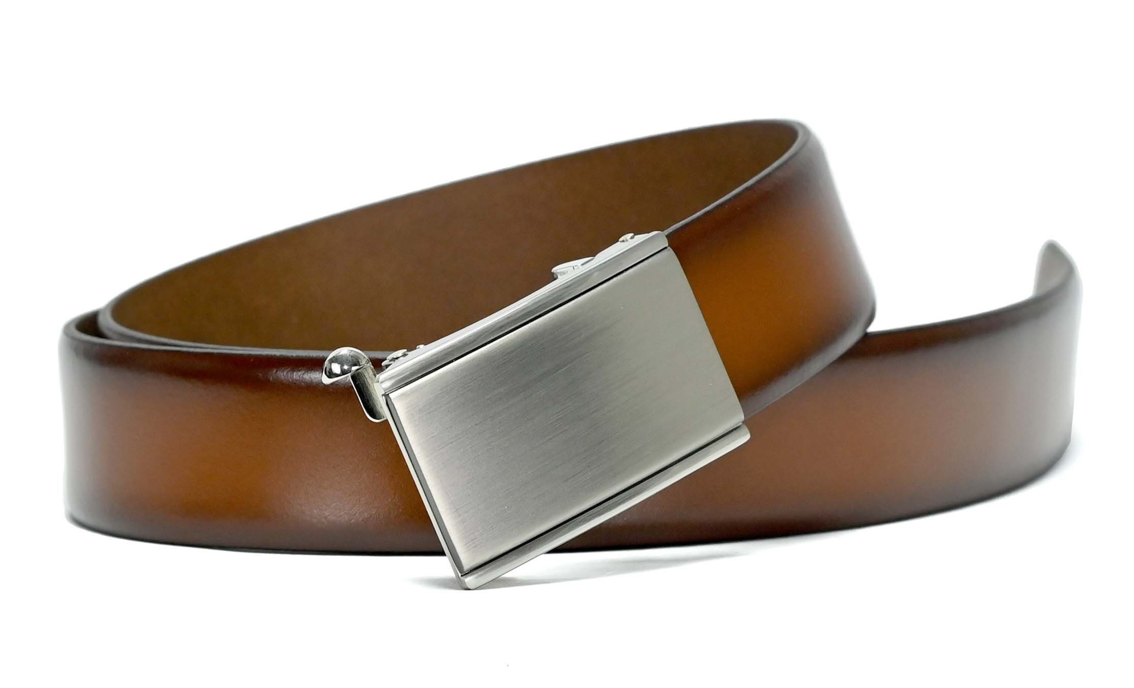 Belts LLOYD-Automatic-Leder-Gürtel Cognac kürzbar, LLOYD bombiert Ledergürtel Men’s Kantenfinish, 35mm,