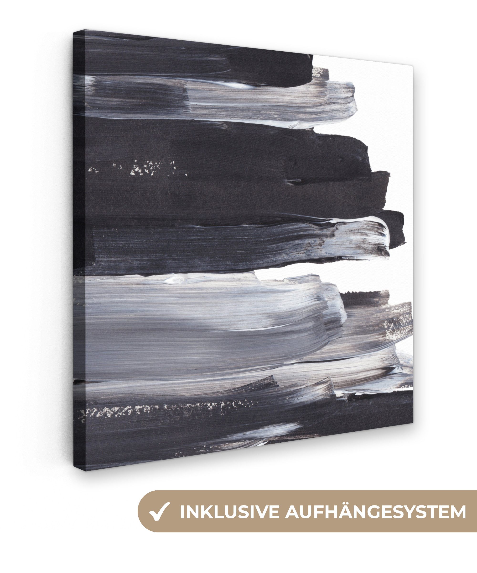 OneMillionCanvasses® Leinwandbild Farbe - Schwarz - günstig online kaufen