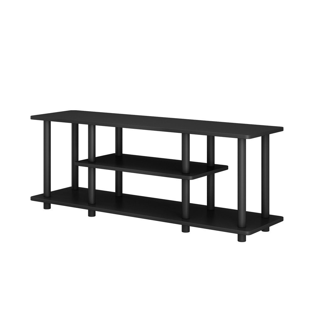 Vicco Lowboard Cesaro, Schwarz, 110 x 41.5 cm mit offenen Regalen günstig online kaufen