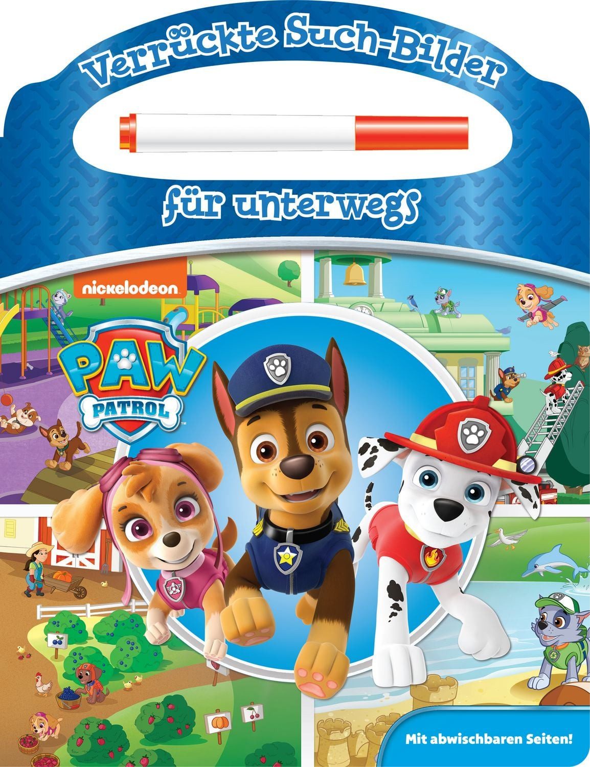 PAW Patrol - Verrückte Such-Bilder für unterwegs - Wimmelbuch - Pappbi / diverse