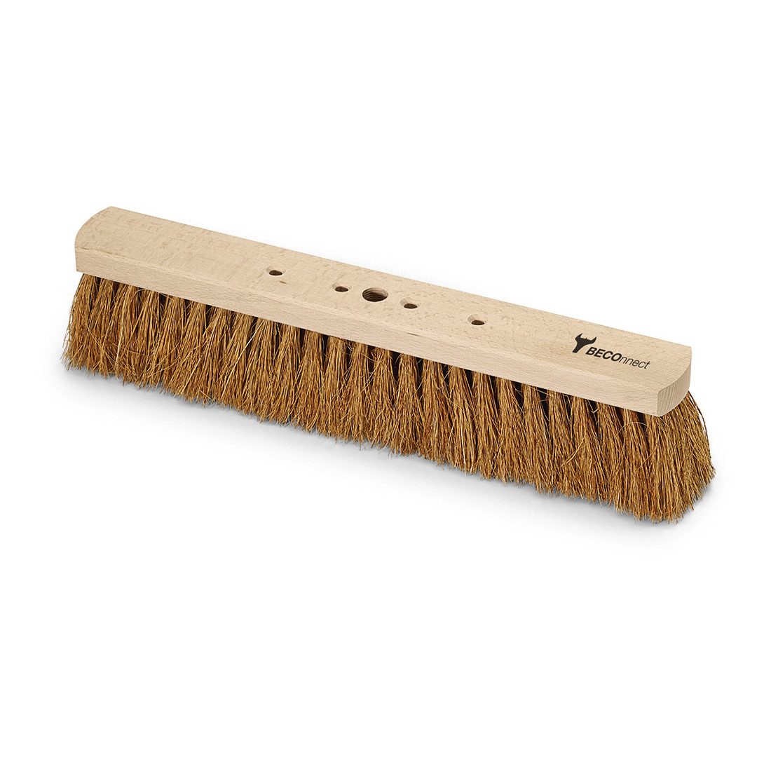 Nölle Staubbesen Saalbesen Kokos 40 cm Reinigungsbesen Natur 1 Stück (Reinigungsset, Holzstiel, Kokosborsten, Metallhalterung), Besen Kehrbesen Straßenbesen Kokosbesen Reinigungsbesen Naturbesen