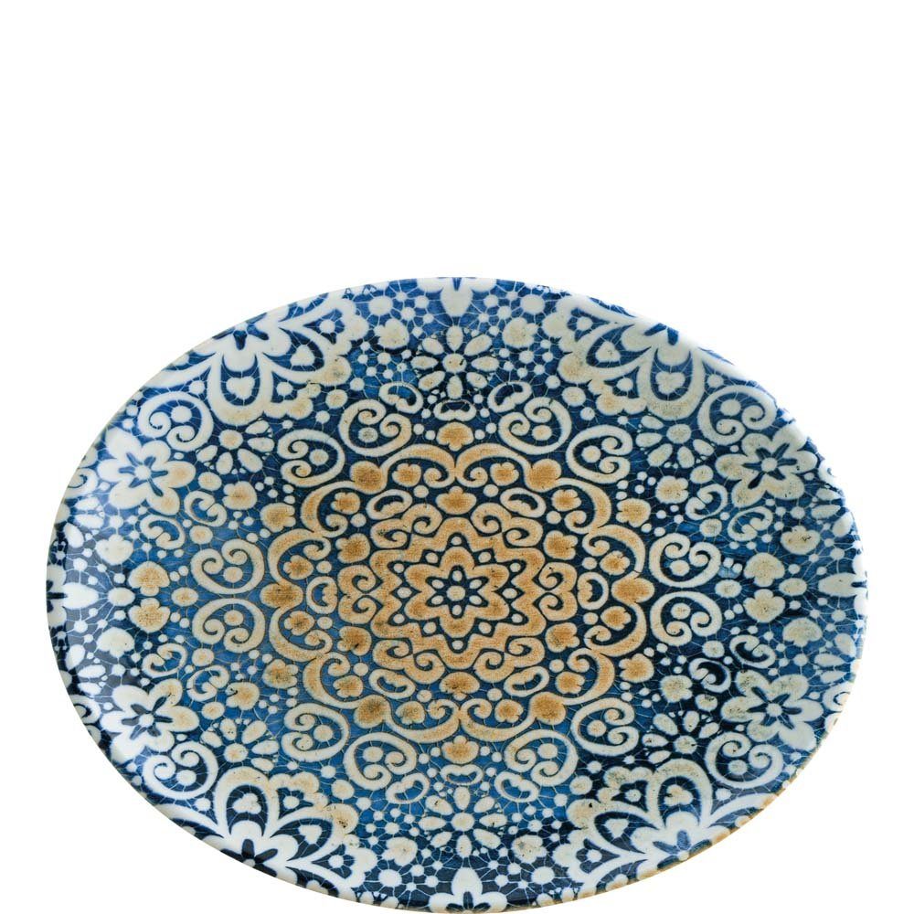 Bonna Servierplatte Premium Porzellan, Stück Moove oval Blau Porzellan Premium Alhambra, Platte 1