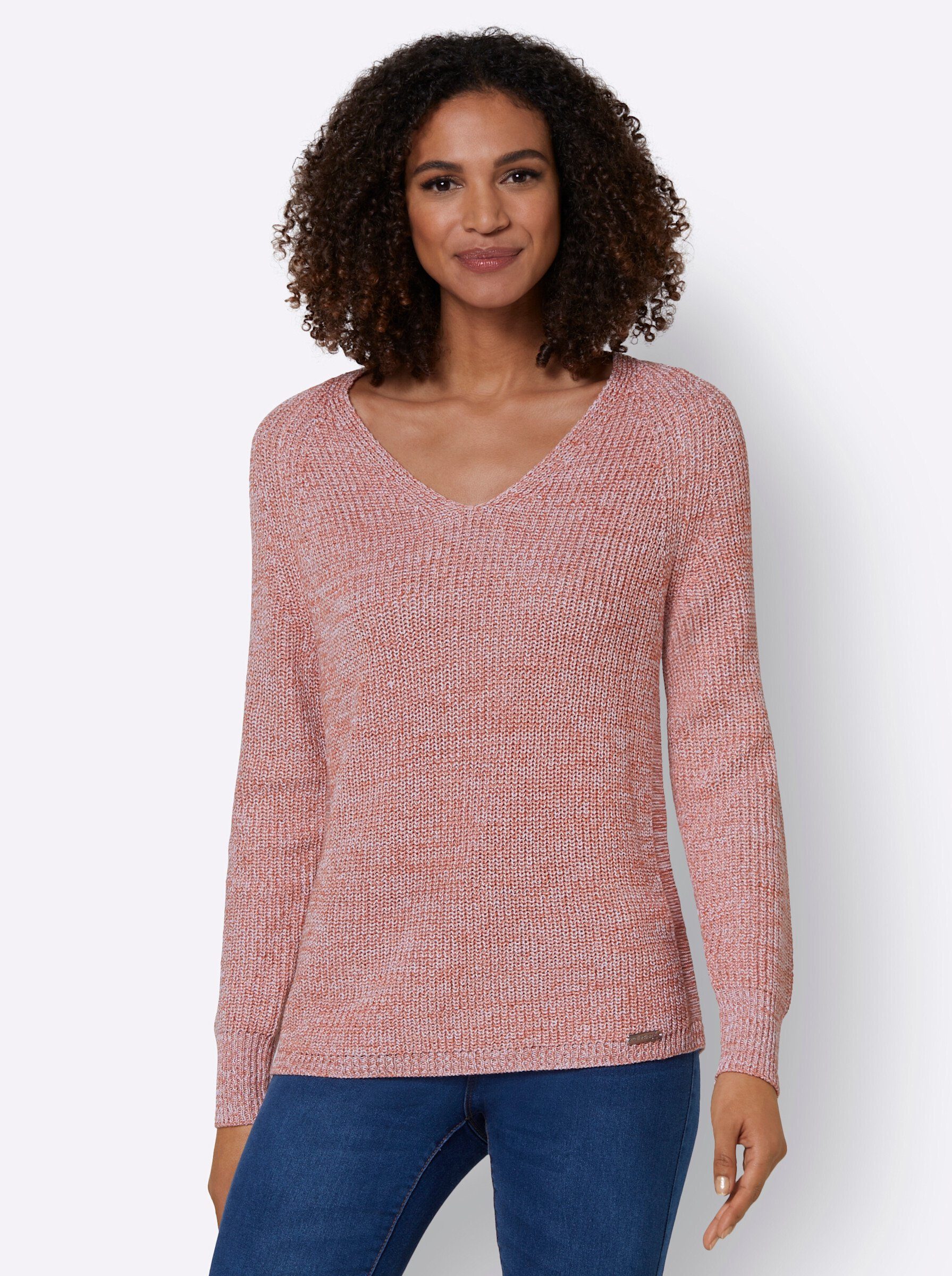 WITT WEIDEN Strickpullover rosenholz-puder-meliert