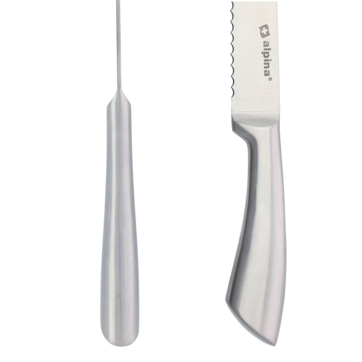 Alpina Brotmesser alpina Kochmesser 33,5 cm Silber