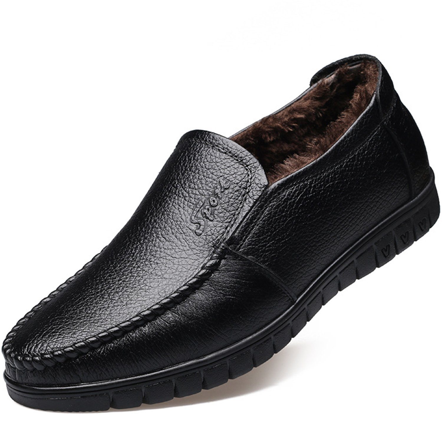 Daisred Herren Business Schuhe mit Warm Gefüttert Сліпери