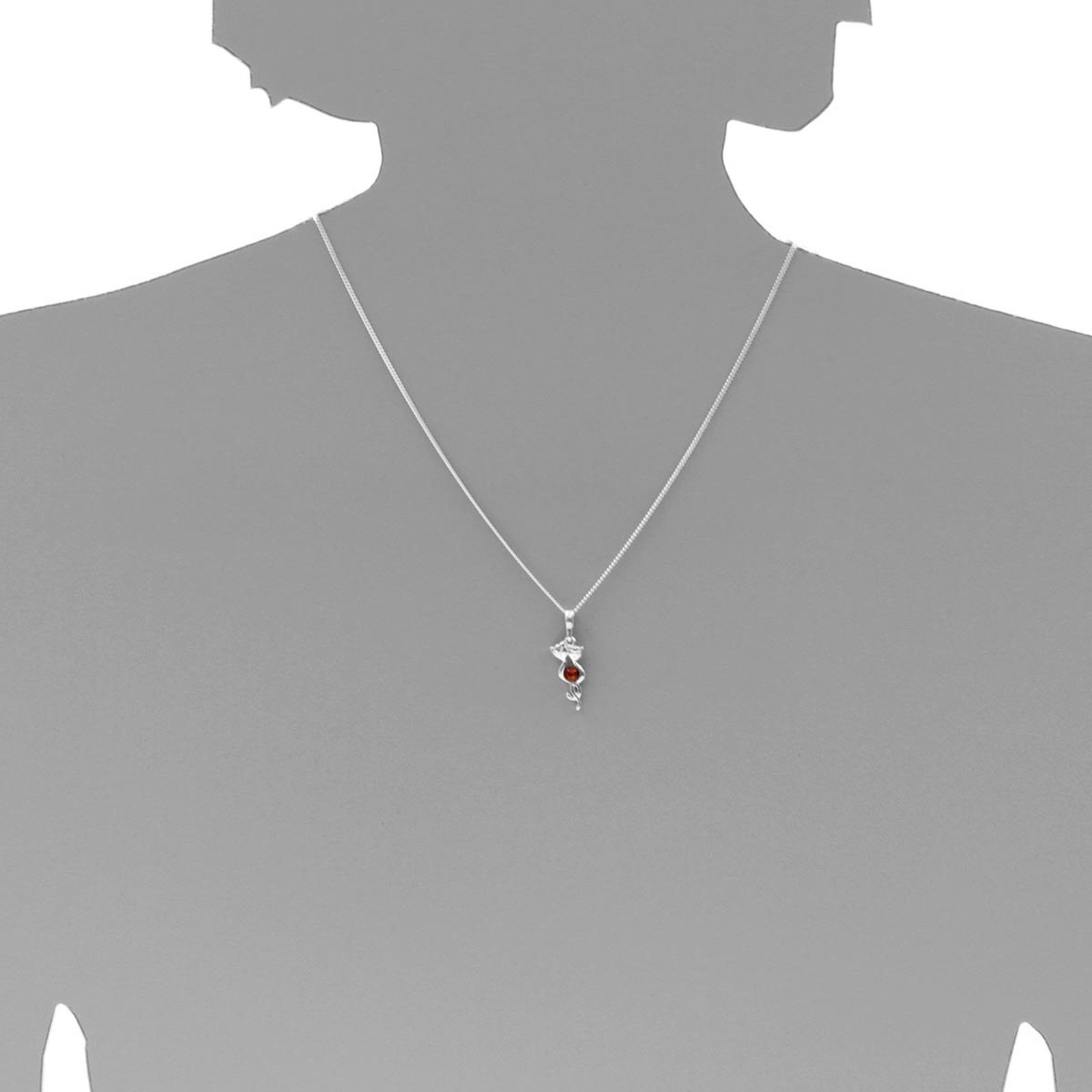 OSTSEE-SCHMUCK Kette mit Anhänger Ostsee-Schmuck Kette mit Anhänger Katze K günstig online kaufen