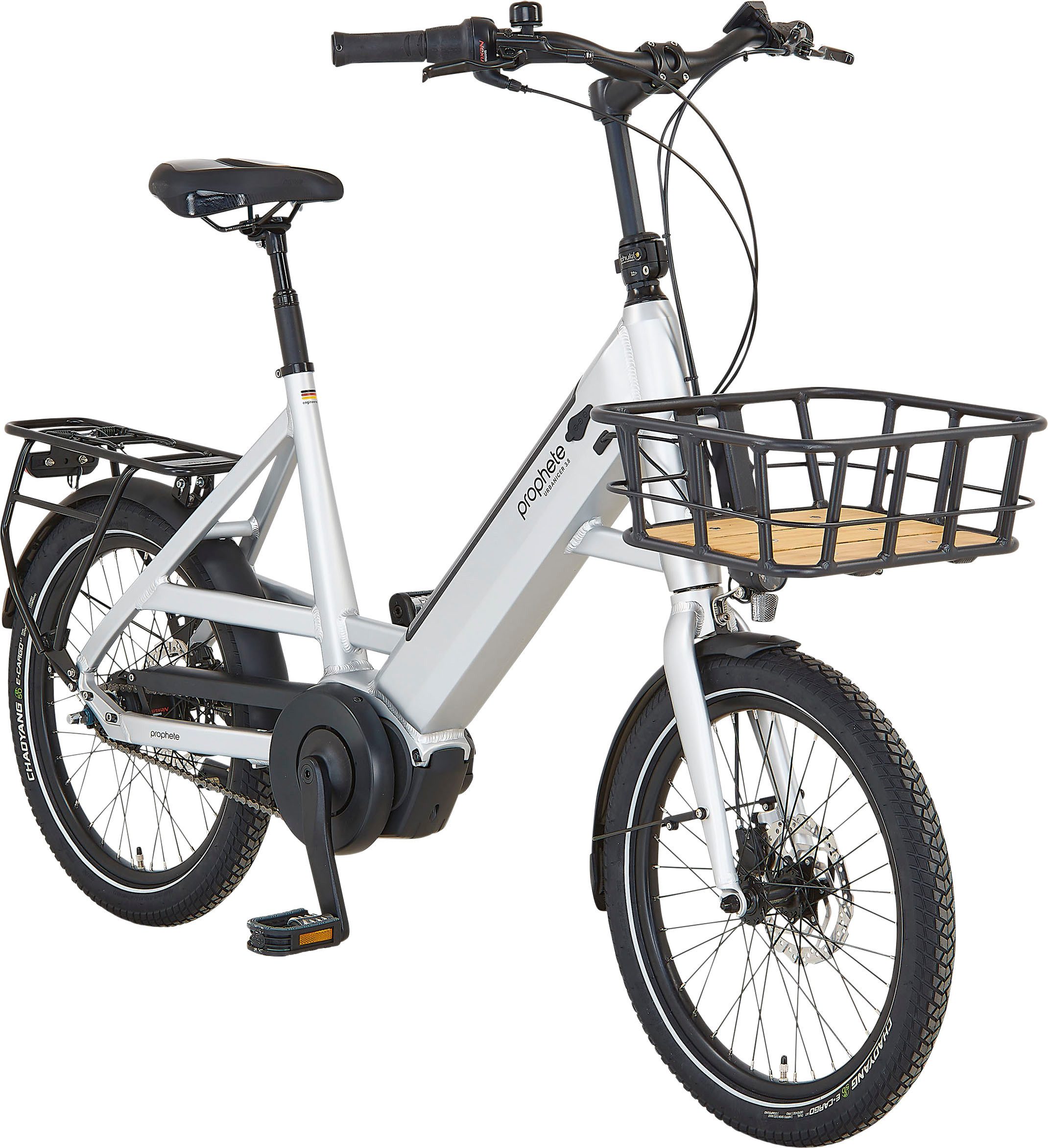 Prophete E-Bike Urbanbike Urbanicer 3.8, 7-speed Shimano Nexus derailleur, hub gears, mid-drive motor, 360 Wh, pedelec, electric bicycle for women and men