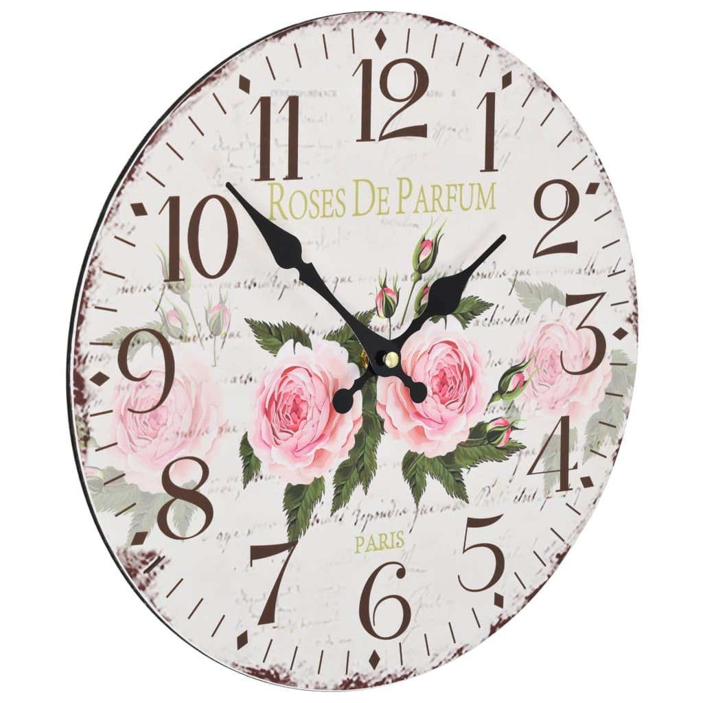 tinkaro Uhr JARON Holz Blumendruck-Mehrfarbig günstig online kaufen