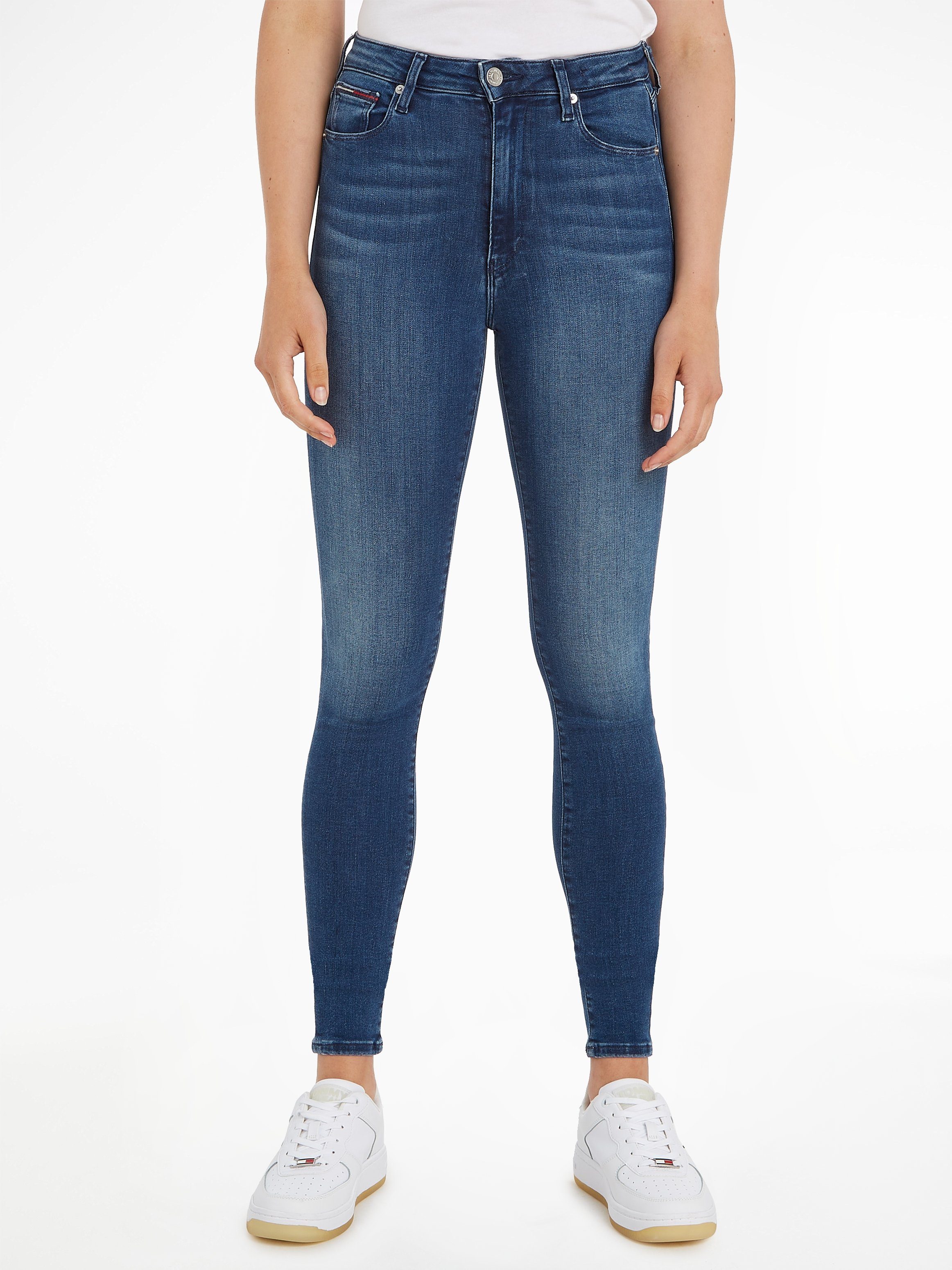 Tommy Jeans Skinny-fit-Jeans SYLVIA HR SUPER SKNY Hochwertige Materialien für einen bequemen und perfekten Sitz. New Niceville Mid Blue | Stretchjeans