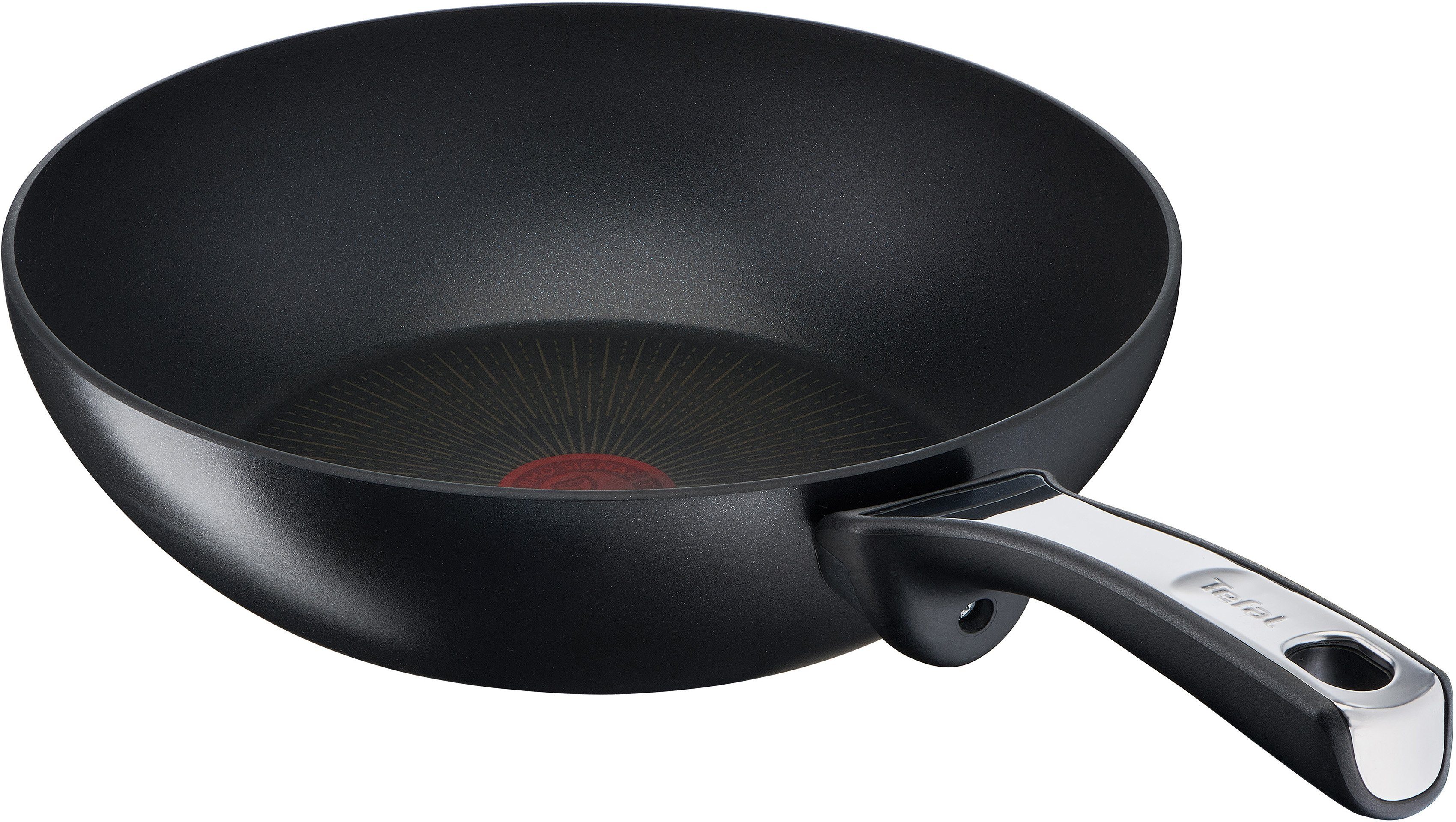 Tefal Wok Unlimited On + Ice Santokumesser 2-tlg., Santokumesser), 28 Unlimited cm, Induktion + (Set, Ice cm On Aluminium cm, Force Antihaft-Wokpfanne 20 Force, 28 Set: Wokpfanne