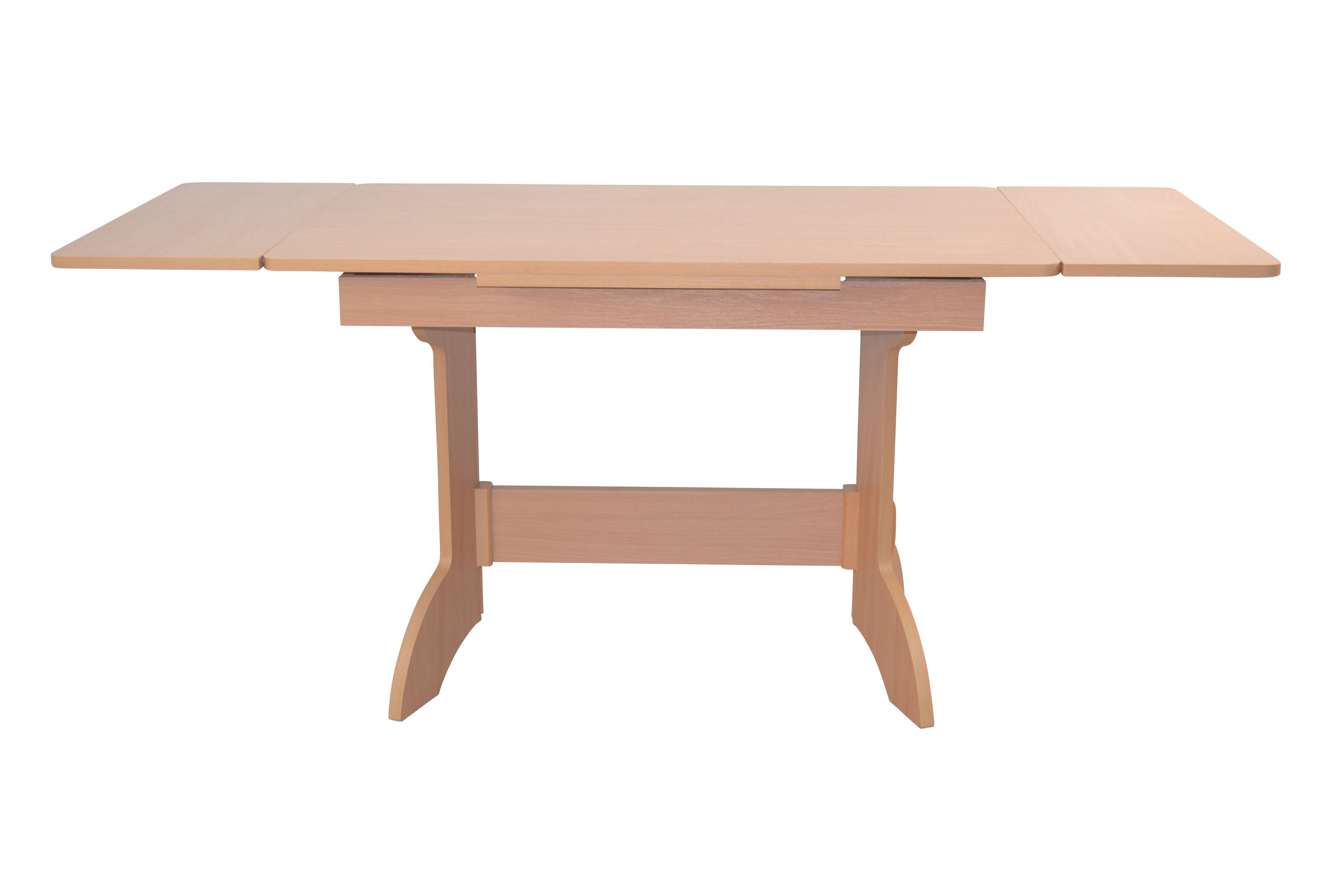Tischgruppe, (Spar-Set, Stauraumfunktion Buche-Nachbildung/bordeaux moebel-direkt-online mit 6teiliges Essgruppe Sitzbank Set), 6teilige