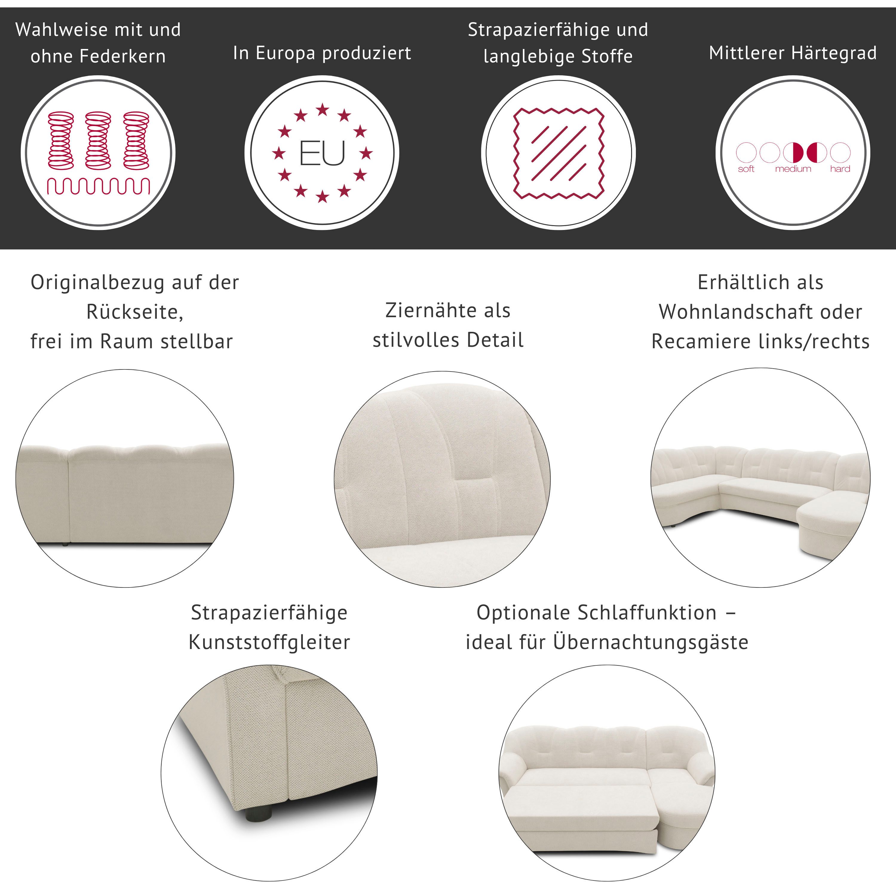 DOMO collection Wohnlandschaft Flores auch in günstig online kaufen