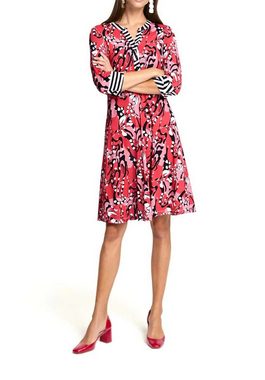 Rick by rick cardona Druckkleid RICK CARDONA Damen Designer-Druckkleid, rot-bunt