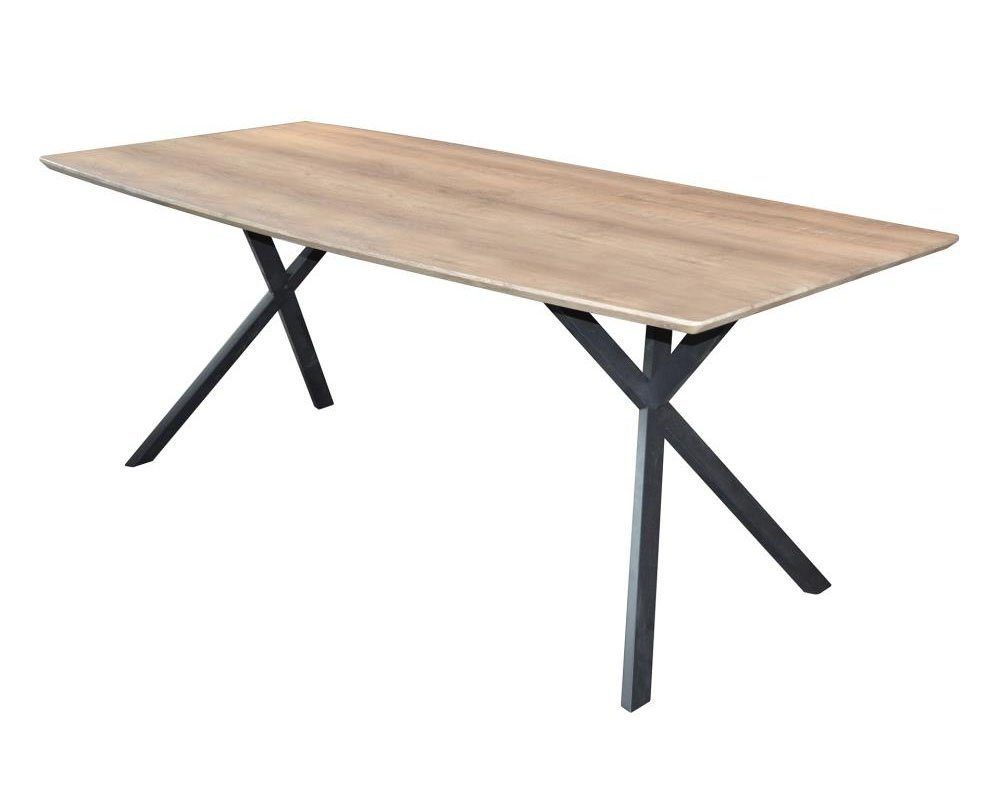 LEVEN Lifestyle Esstisch GILBAUT Esszimmertisch Eiche MDF antik-wash oder Beton-Optik, Breite 160 cm - Tiefe 90 cm