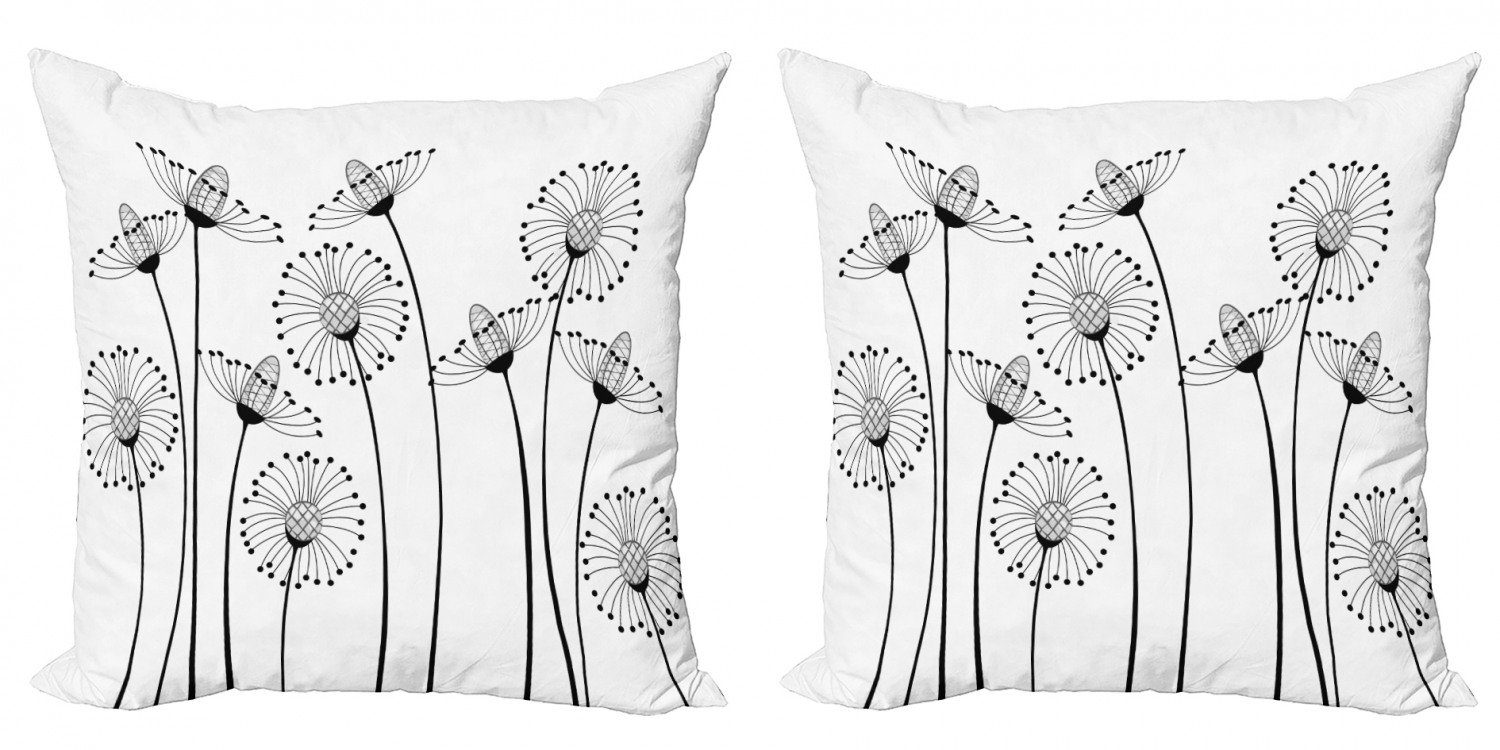 Kissenbezüge Modern Accent Doppelseitiger Digitaldruck, Abakuhaus (2 Stück), Floral Meadows