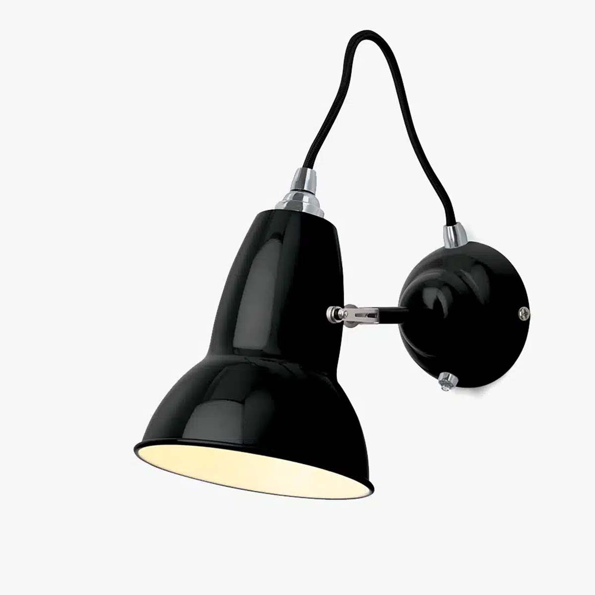 Anglepoise Wandleuchte Original 1227 Wandleuchte, Ø: 13 cm, H: 16 cm, LED wechselbar, Schwenkbarer Schirm, Schalter an Leuchte