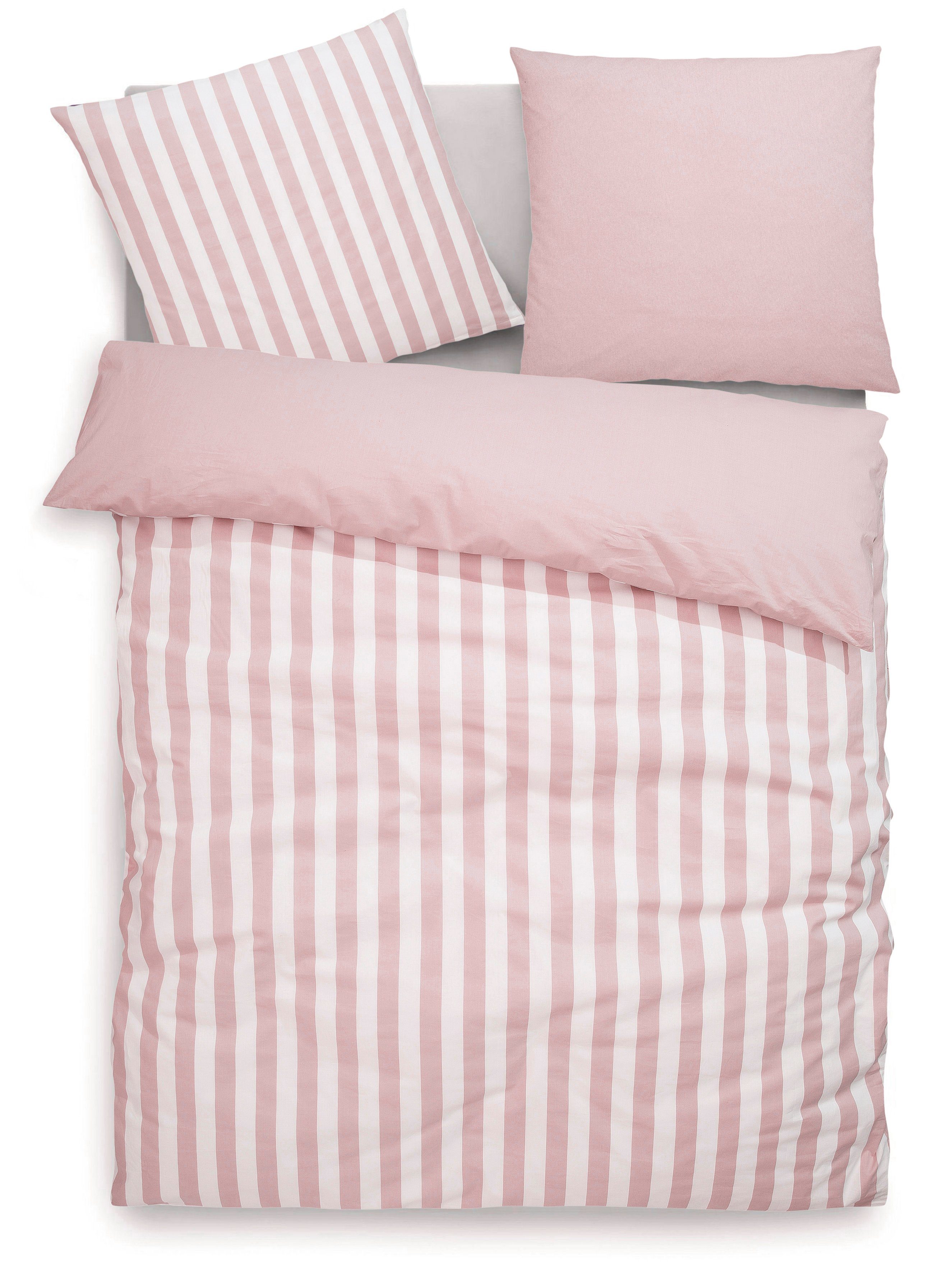 OTTO home Wendebettwäsche Greta, Renforcé, 2 teilig, Bettwäsche mit Streifen in verschiedenen Qualitäten, ab 135x200 cm